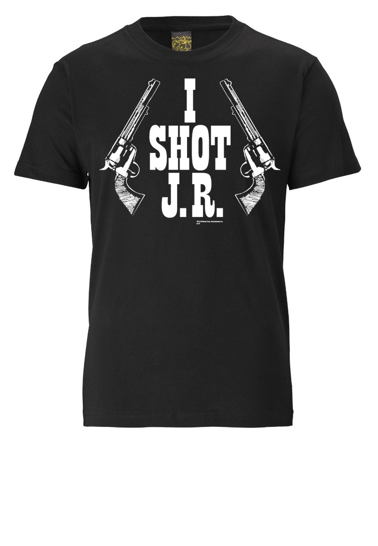 LOGOSHIRT T-Shirt »Dallas - I Shot J.R.«, mit J.R. Ewing-Frontdruck