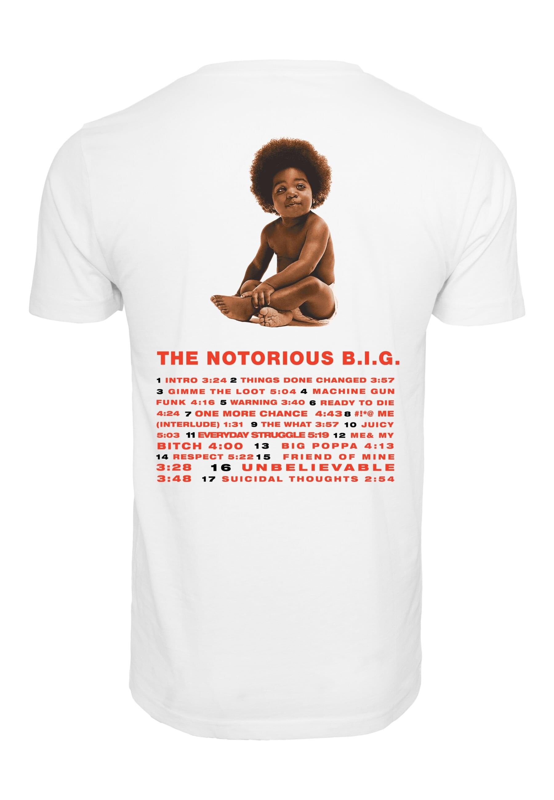 MisterTee T-Shirt »MisterTee Herren Biggie Ready To Die Tracklist Tee«, (1 tlg.)