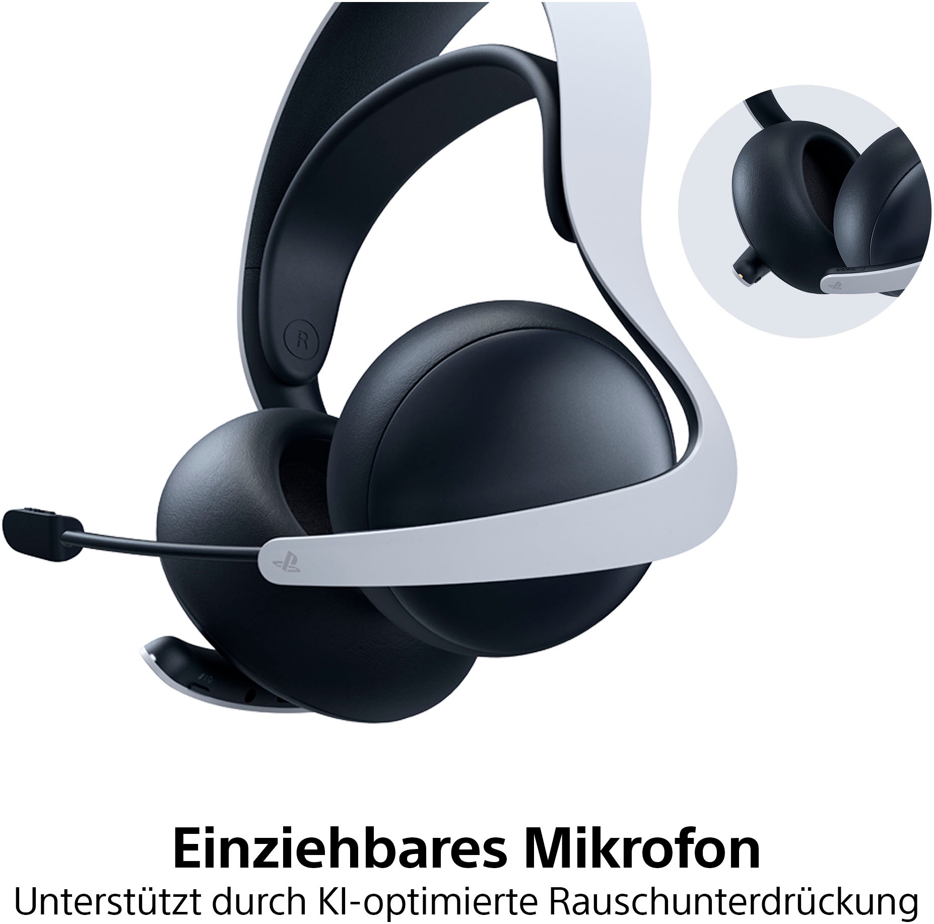 PlayStation 5 Gaming-Headset »PULSE Elite™ Wireless-Headset«, Bluetooth, Rauschunterdrückung-Stummschaltung-Multi-Point-Verbindung