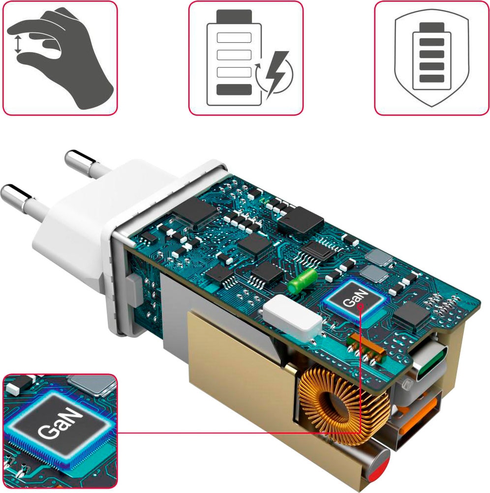 Hama Notebook-Netzteil »Laptop USB-C Ladegerät (Universal-Netzteil, GaN, Power Delivery, 65W)«