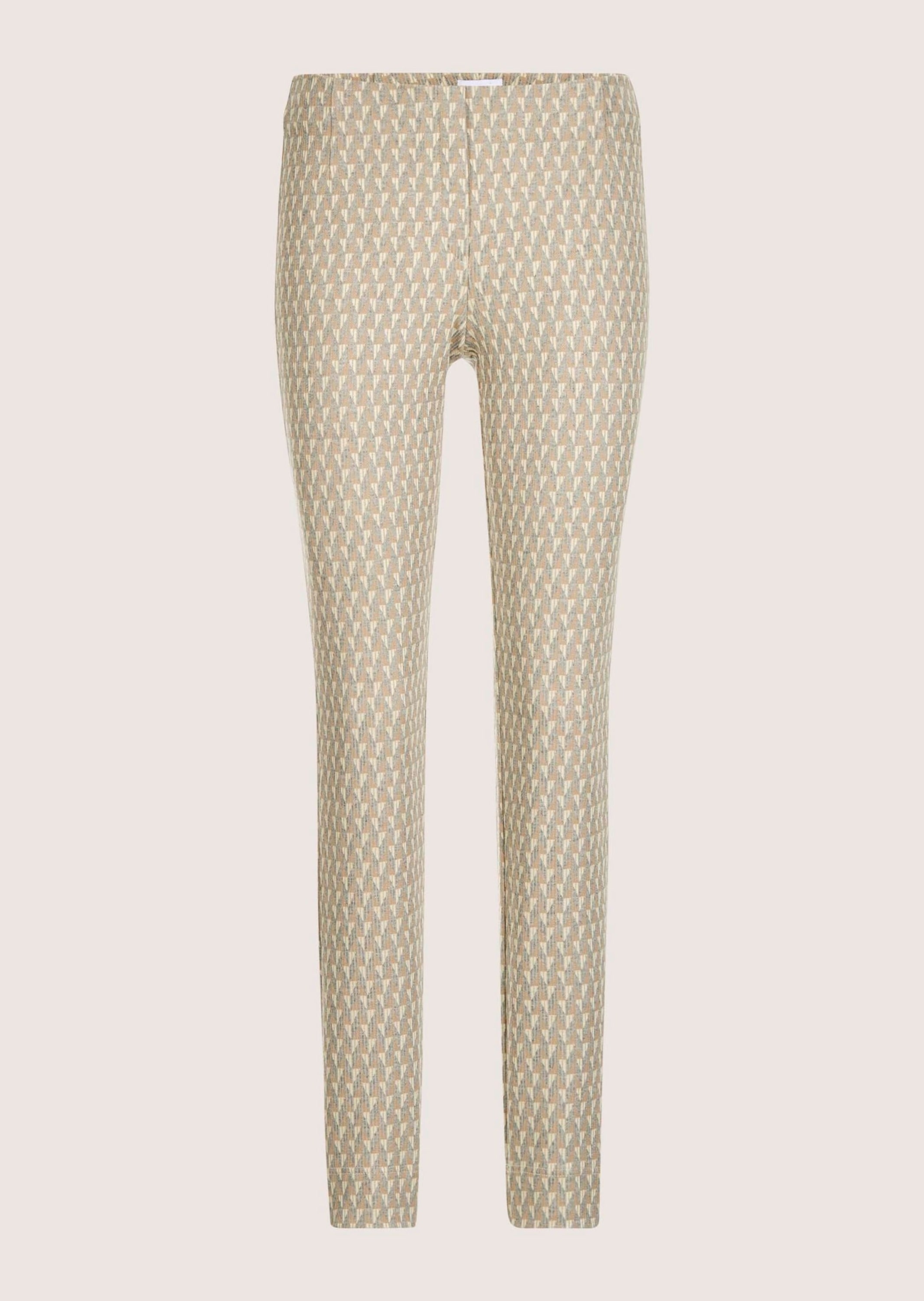 MADELEINE "Stoffhose Schmale Jacquardhose mit Muster" Jersey-Schlupfhose