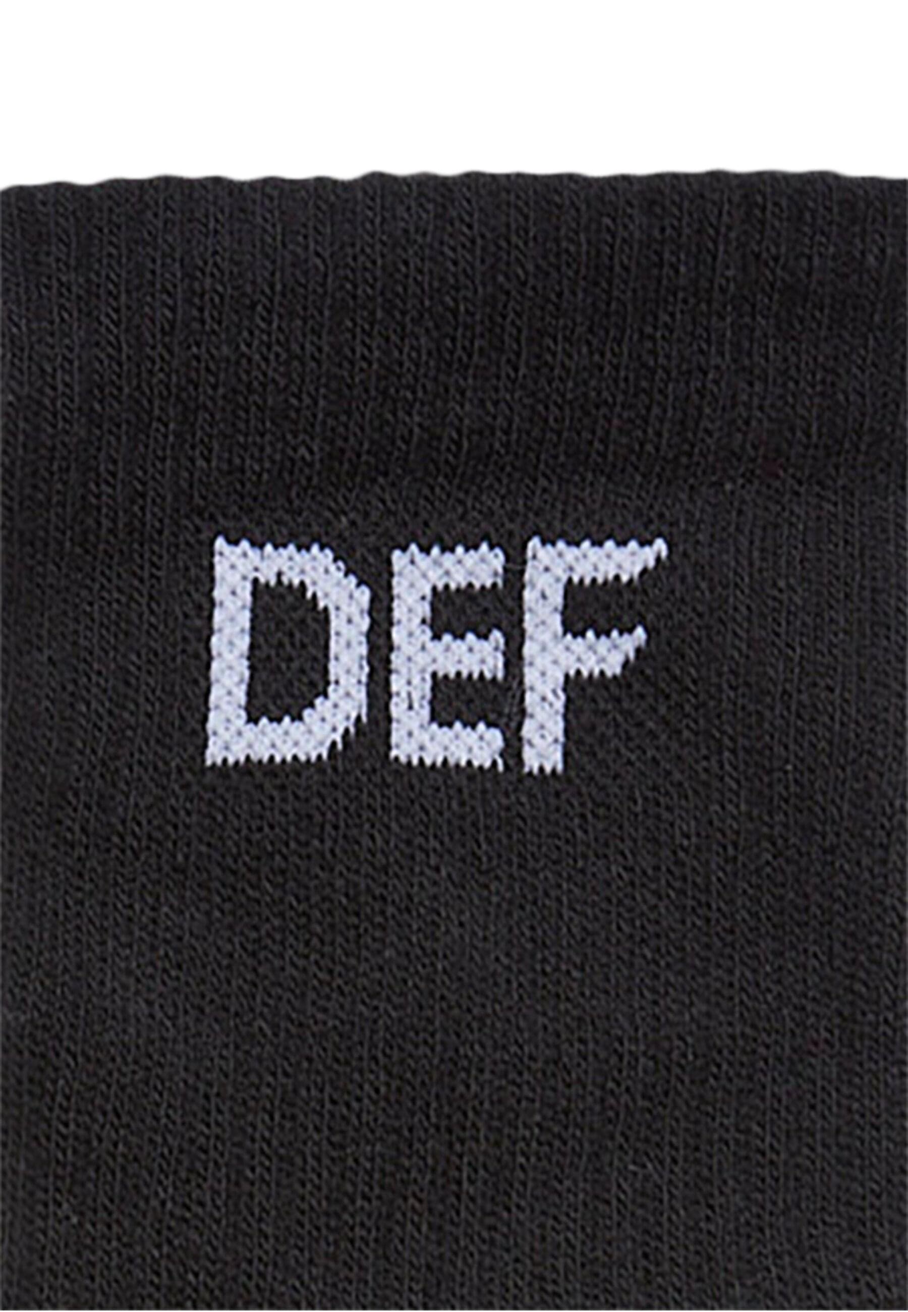 DEF Basicsocken »DEF Damen DEF 3-Pack Socks Black«, (1 Paar)