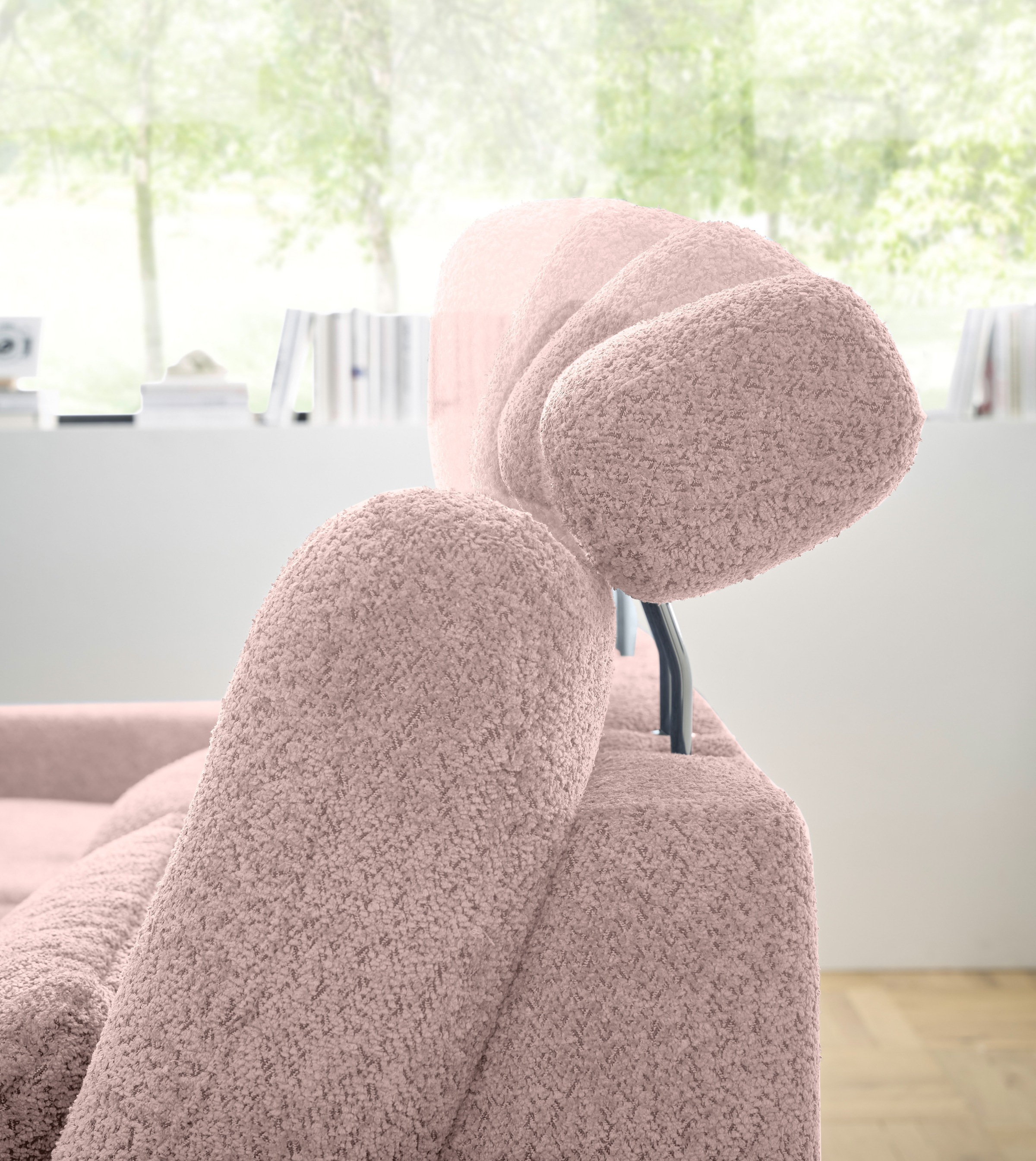 set one by Musterring Ecksofa »SO 3600«, mit Funktion, Kopfstützen und Nierenkissen, Breite 293 x Tiefe 180 cm