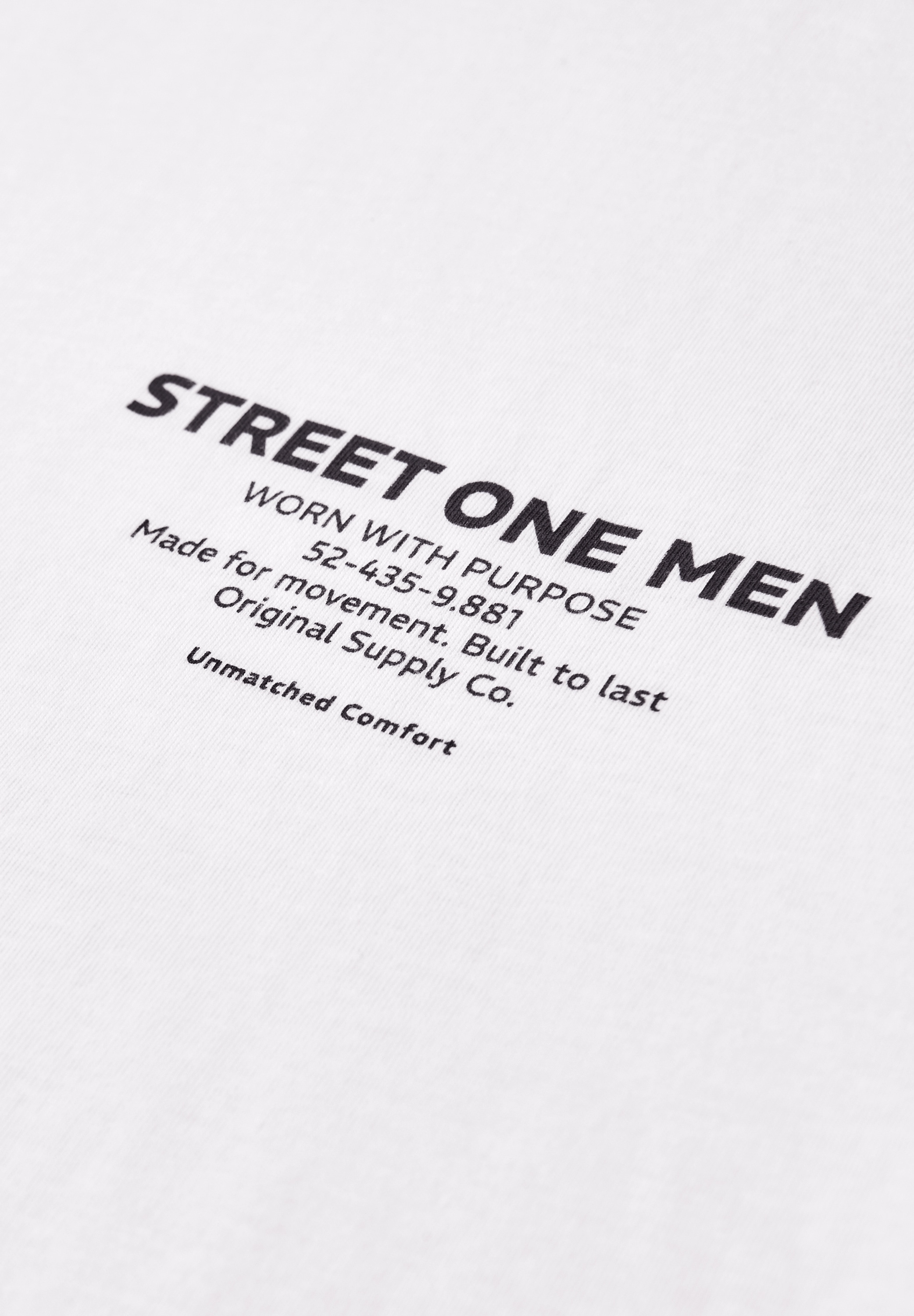 STREET ONE MEN T-Shirt aus reiner Baumwolle