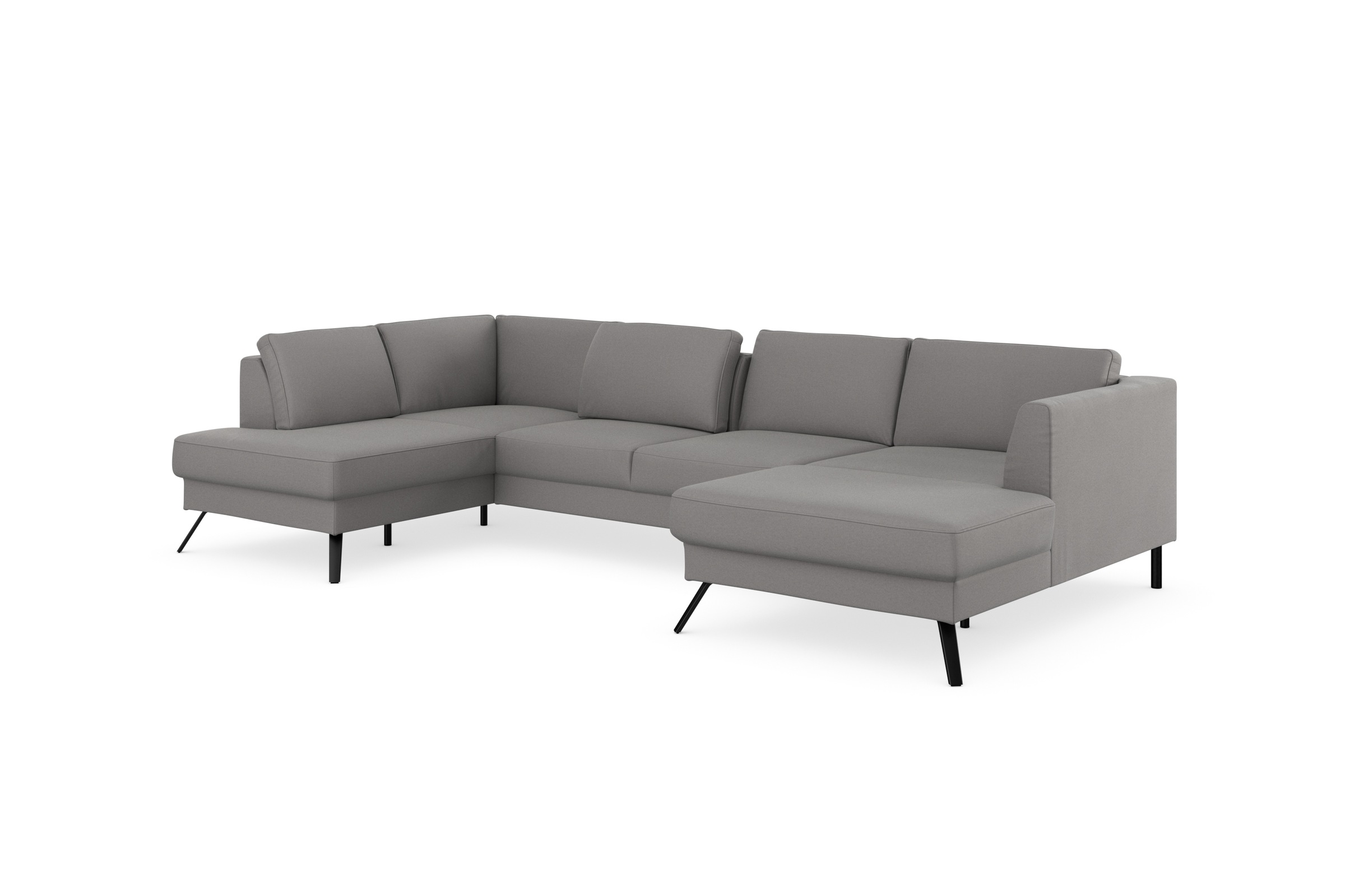 sit&more Wohnlandschaft »Lindholm U-Form«, mit Sitztiefenverstellung und Federkern