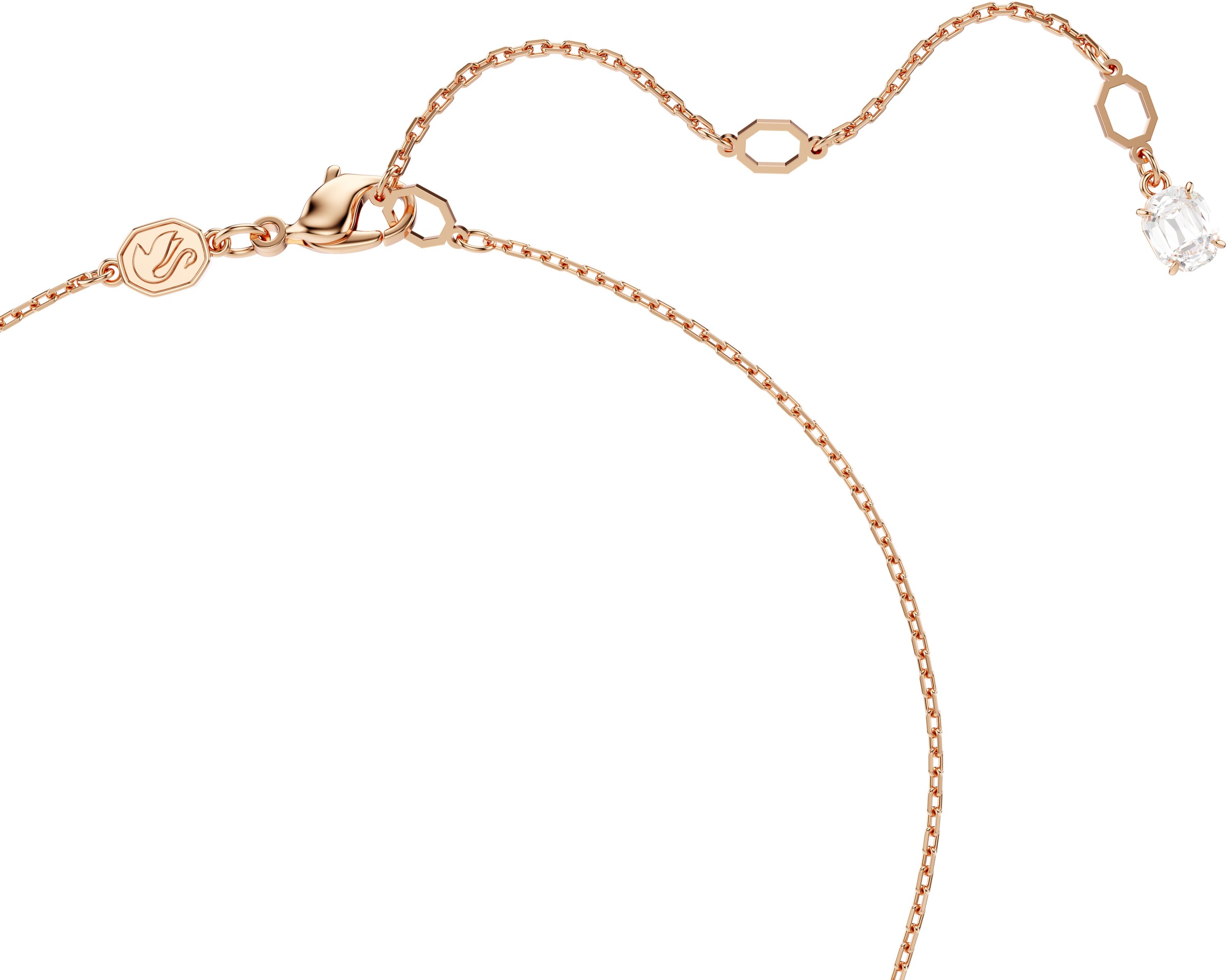 Swarovski Kette mit Anhänger »Schmuck Geschenk Halskette Hyperbola Twist, 5689723, 5689788«, mit Swarovski® Zirkonia (synth.)