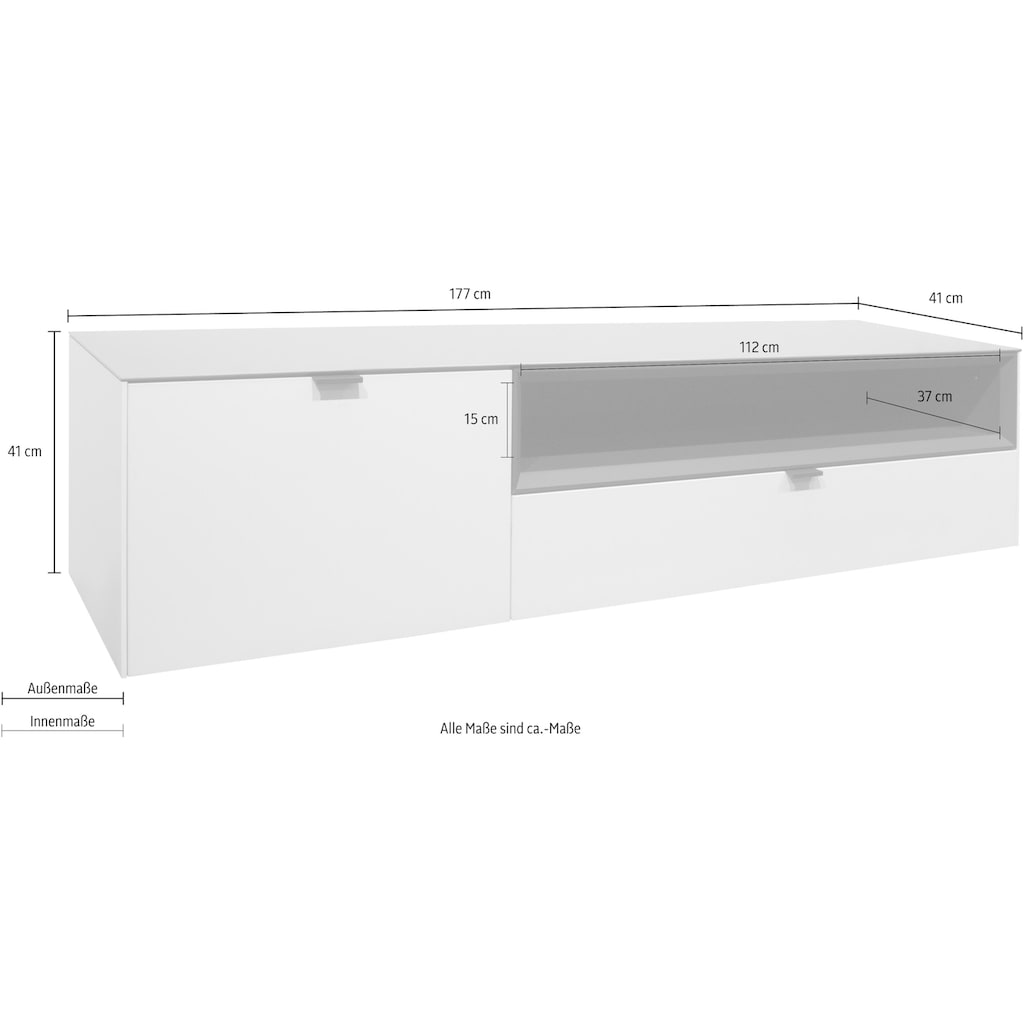 Mäusbacher Lowboard »Micelli«, Breite 177 cm