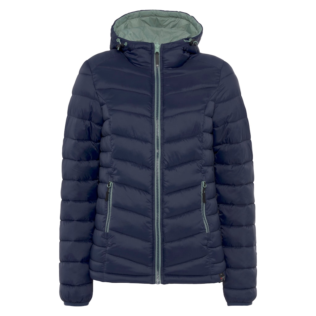 Polarino Steppjacke, mit Kapuze