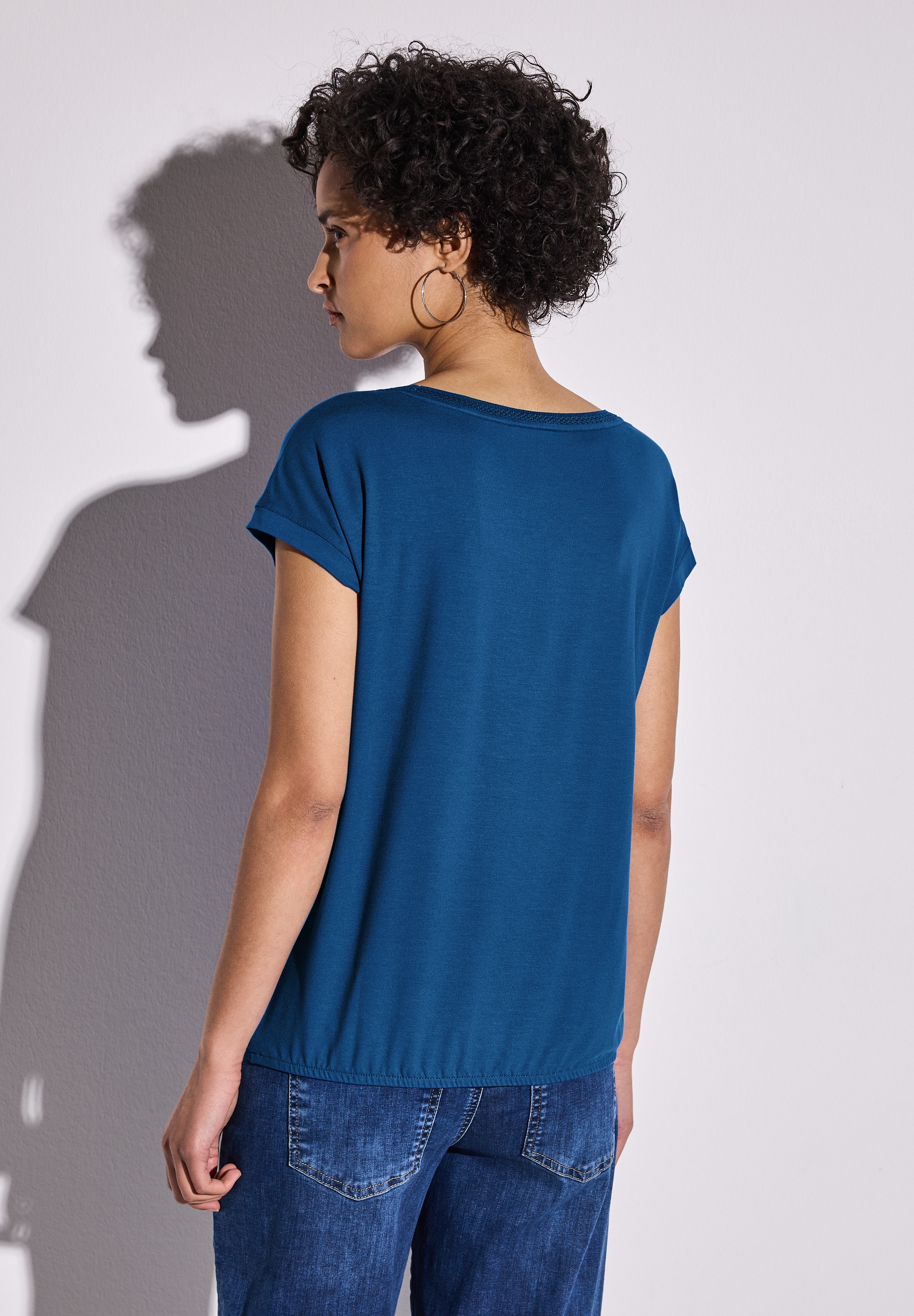 STREET ONE T-Shirt, mit U-Boot-Ausschnitt günstig online kaufen