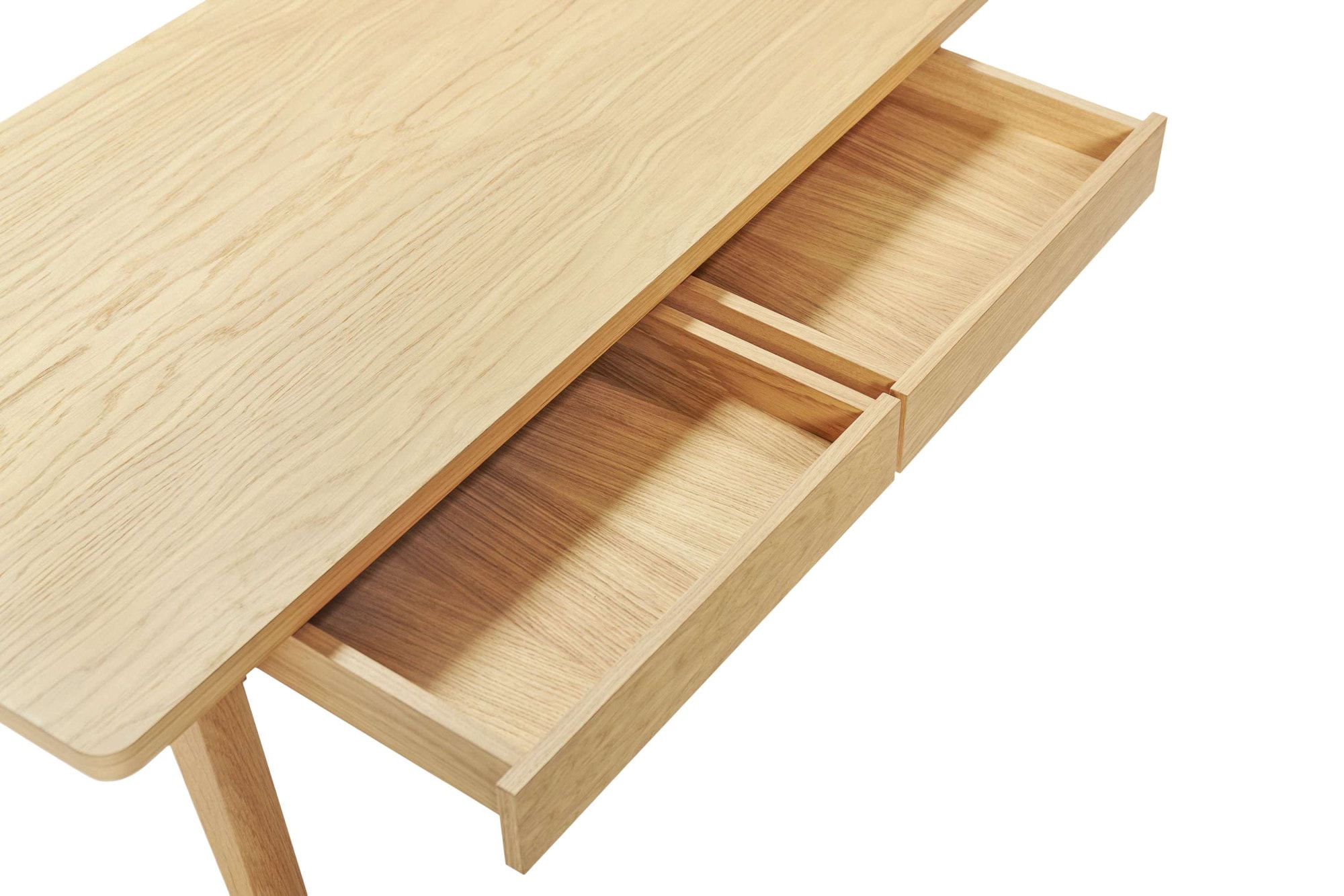 Woodman Couchtisch »Nice«, Breite 120 cm, mit 2 Schubladen, Echtholzffurnier aus Eiche