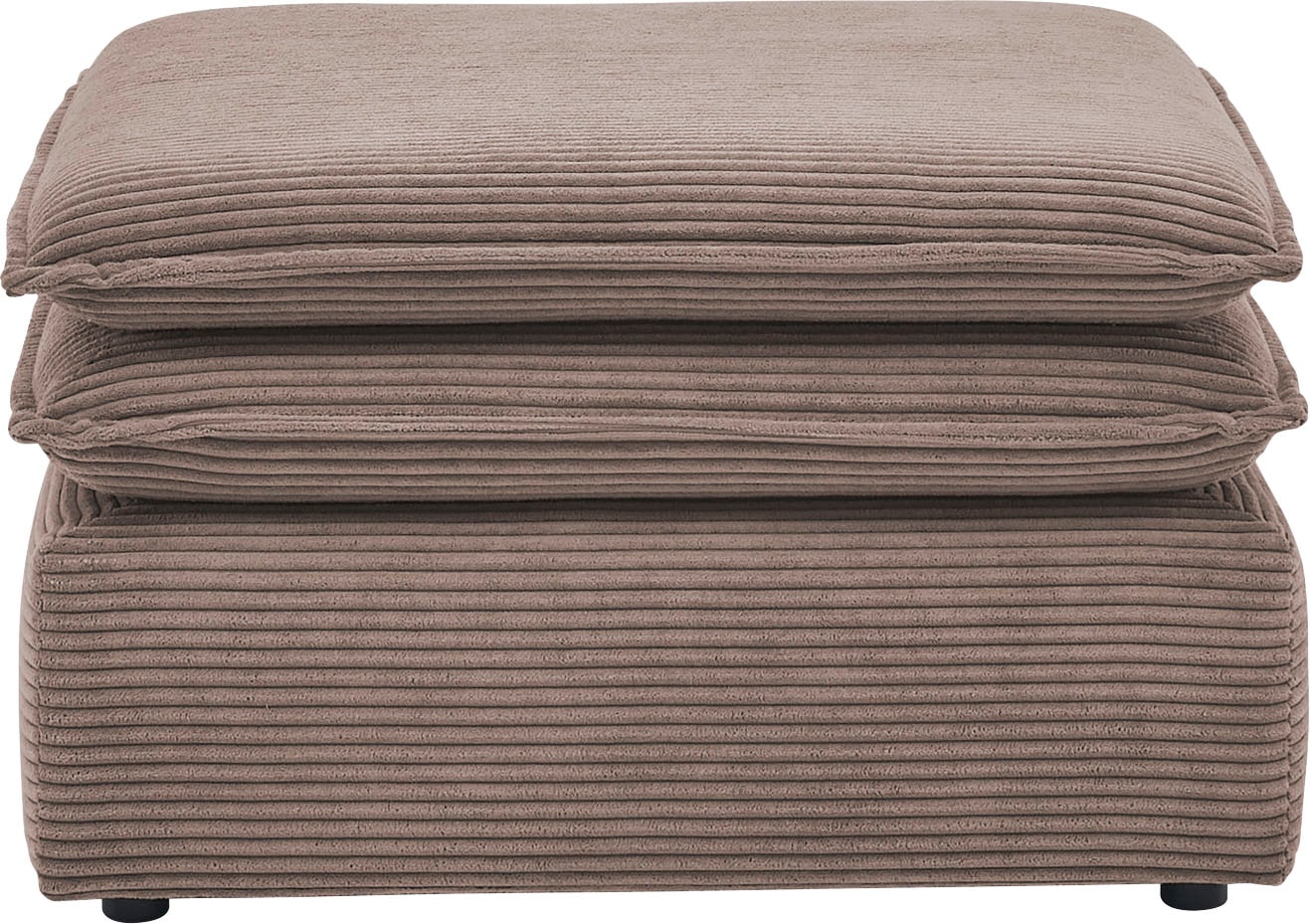 Places of Style Sitzgruppe »PIAGGE«, (2 tlg.), 2-Sitzer-Sofa und Hocker klein im Set