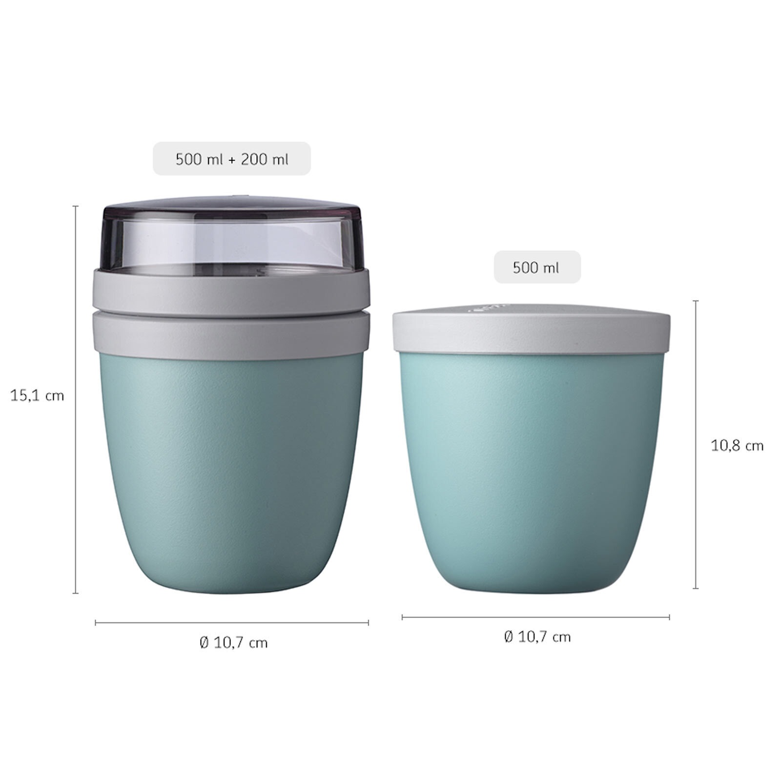 Mepal Lunchbox »Lunchpot Switch Ellipse 500 ml (+ 200 ml)«, (1 tlg.)