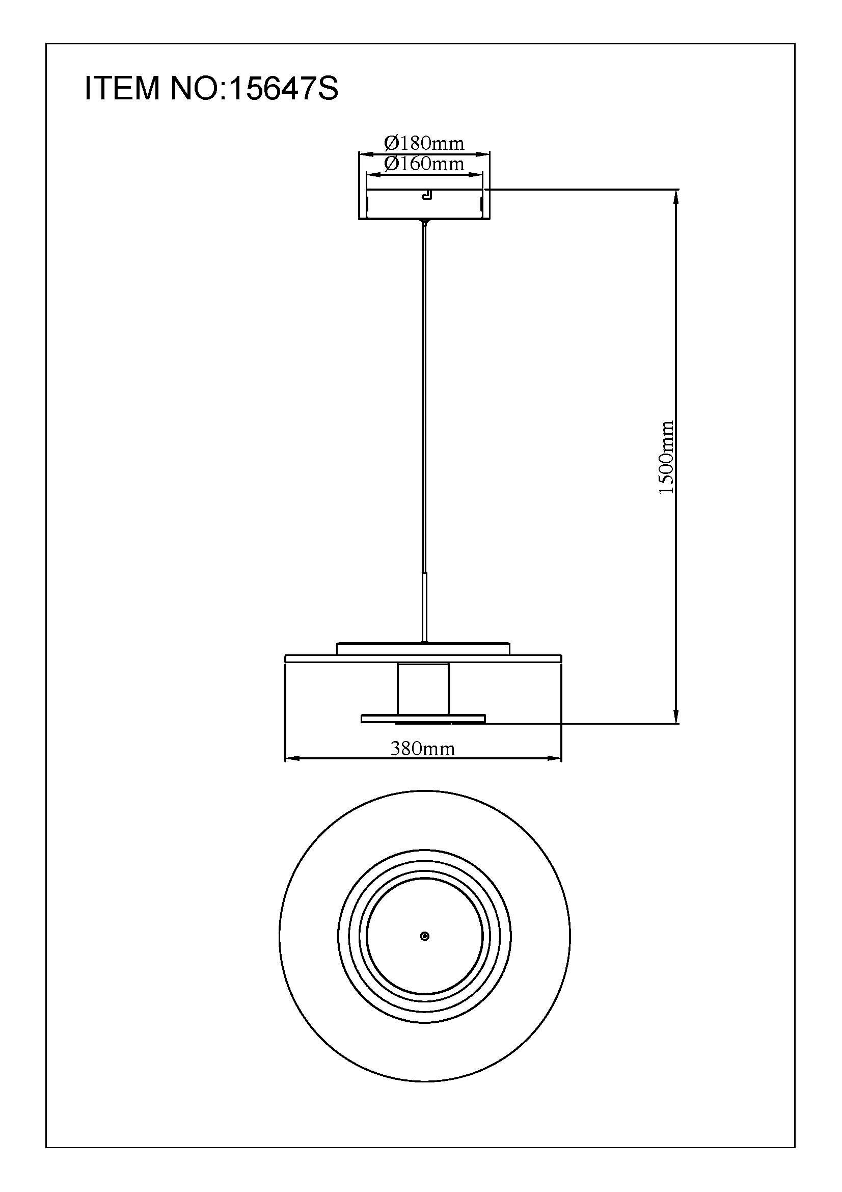 GLOBO LIGHTING LED Pendelleuchte »CARTER«, Leuchtmittel LED-Modul | LED fest integriert, Hängelampe/Pendelleuchte/3 Stufen bei Lichtschein/Höhe kürzbar