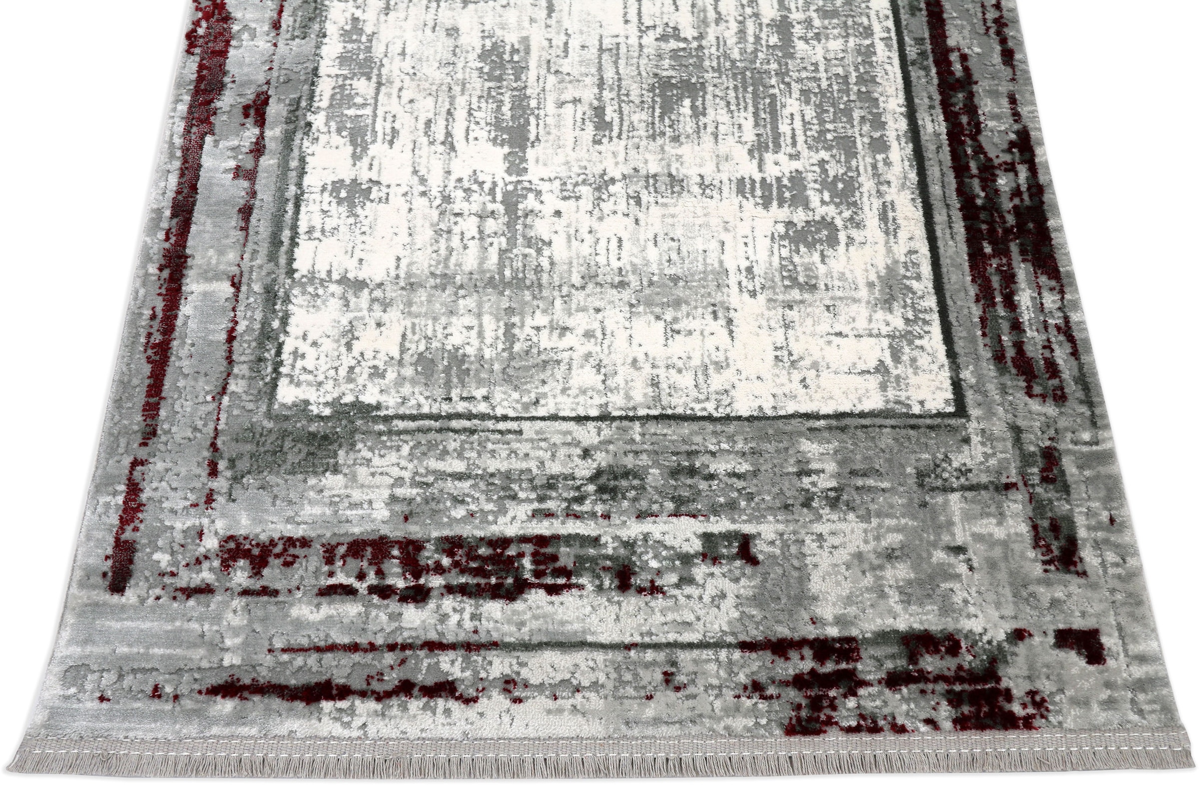 RESITAL The Voice of Carpet Läufer »Combo 5001«, rechteckig, Teppich-Läufer, modernes Design, mit Bordüre & Fransen, Diele, Flur