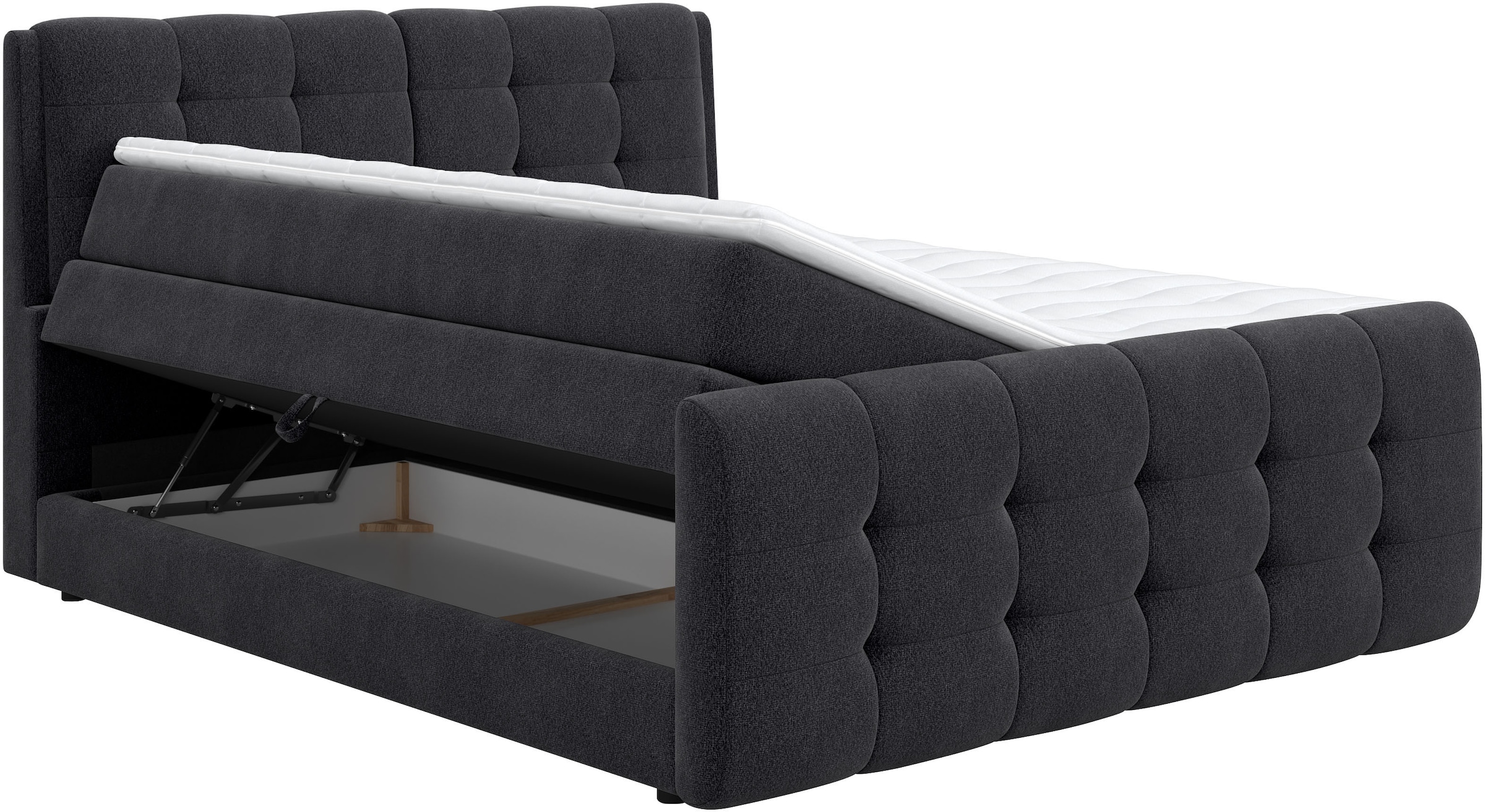 COTTA Boxspringbett »Fort mit Bettkasten, inkl. Topper«, erhältlich in verschiedenen Breiten (160cm, 180cm & 200cm)