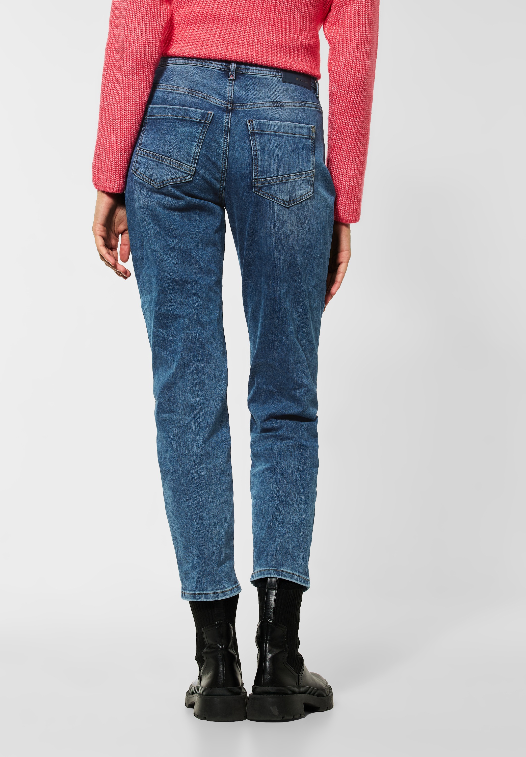 STREET ONE Loose-fit-Jeans, High Waist