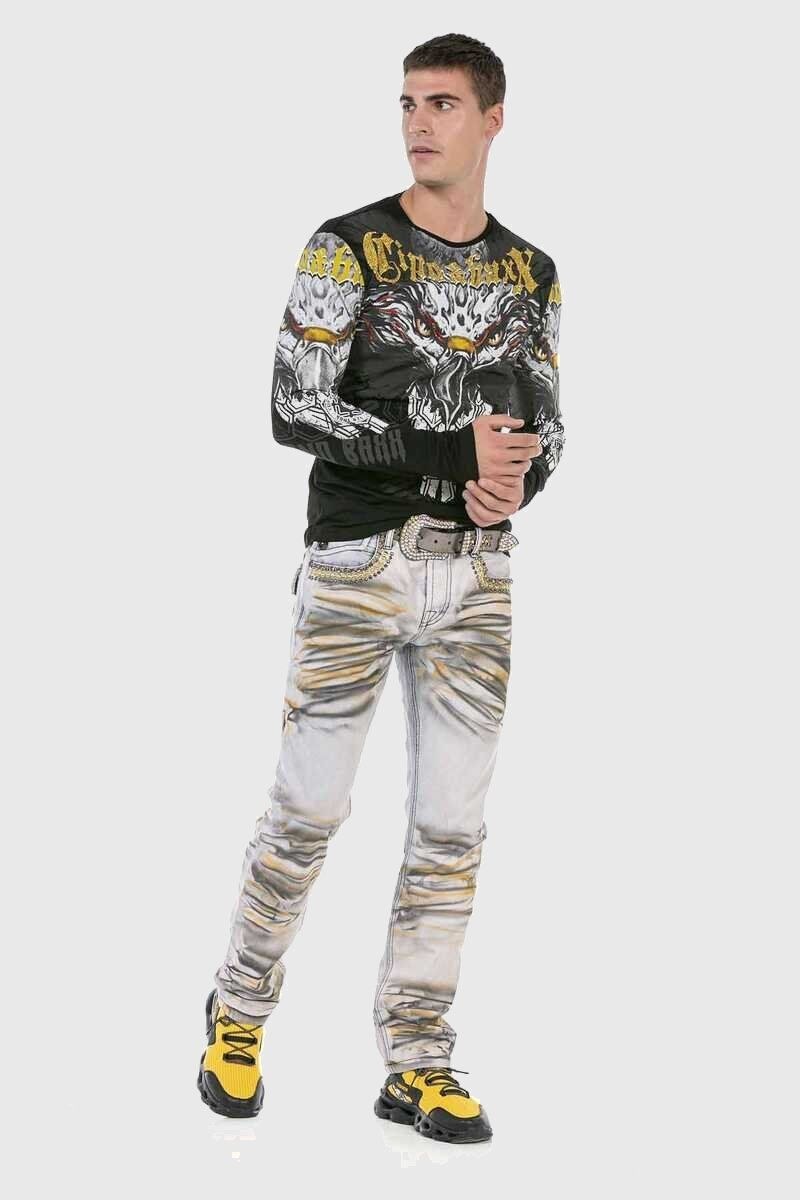 Cipo & Baxx T-Shirt »Sweatshirts«, mit Adler-Frontprint