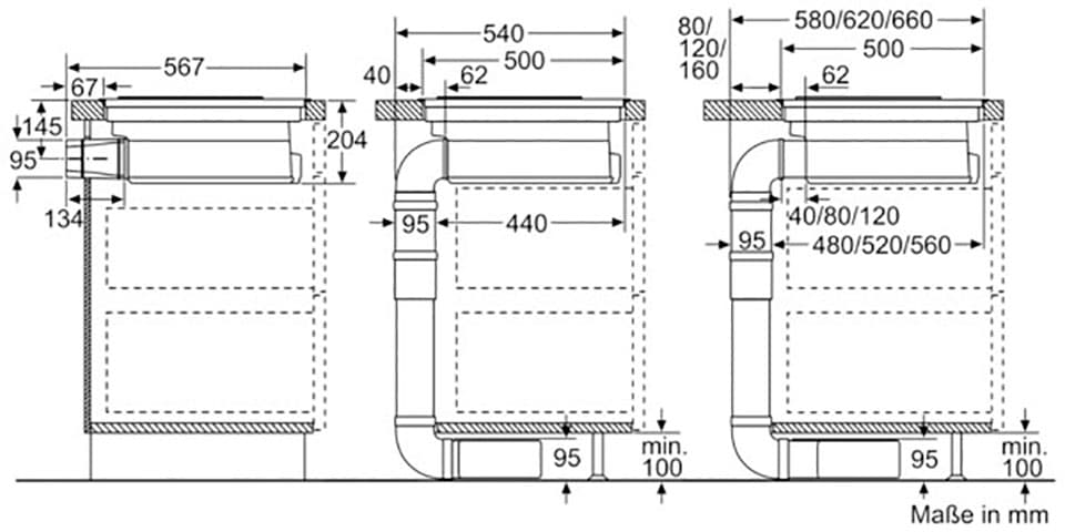 NEFF Kochfeld mit Dunstabzug »T18BD3AN0«, mit einfacher Touch Control Bedienung