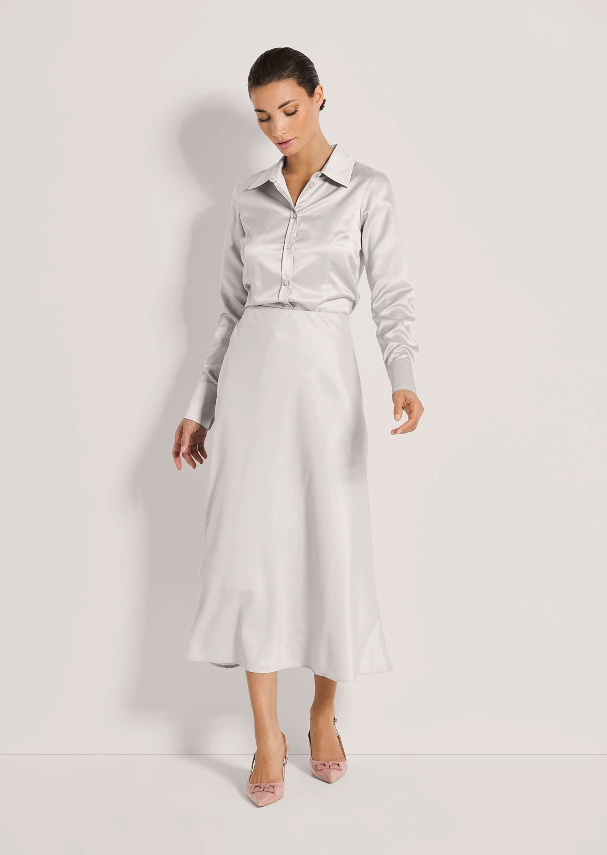 MADELEINE Midirock "Midirock Midi Satinrock für elegante Anlässe" günstig online kaufen