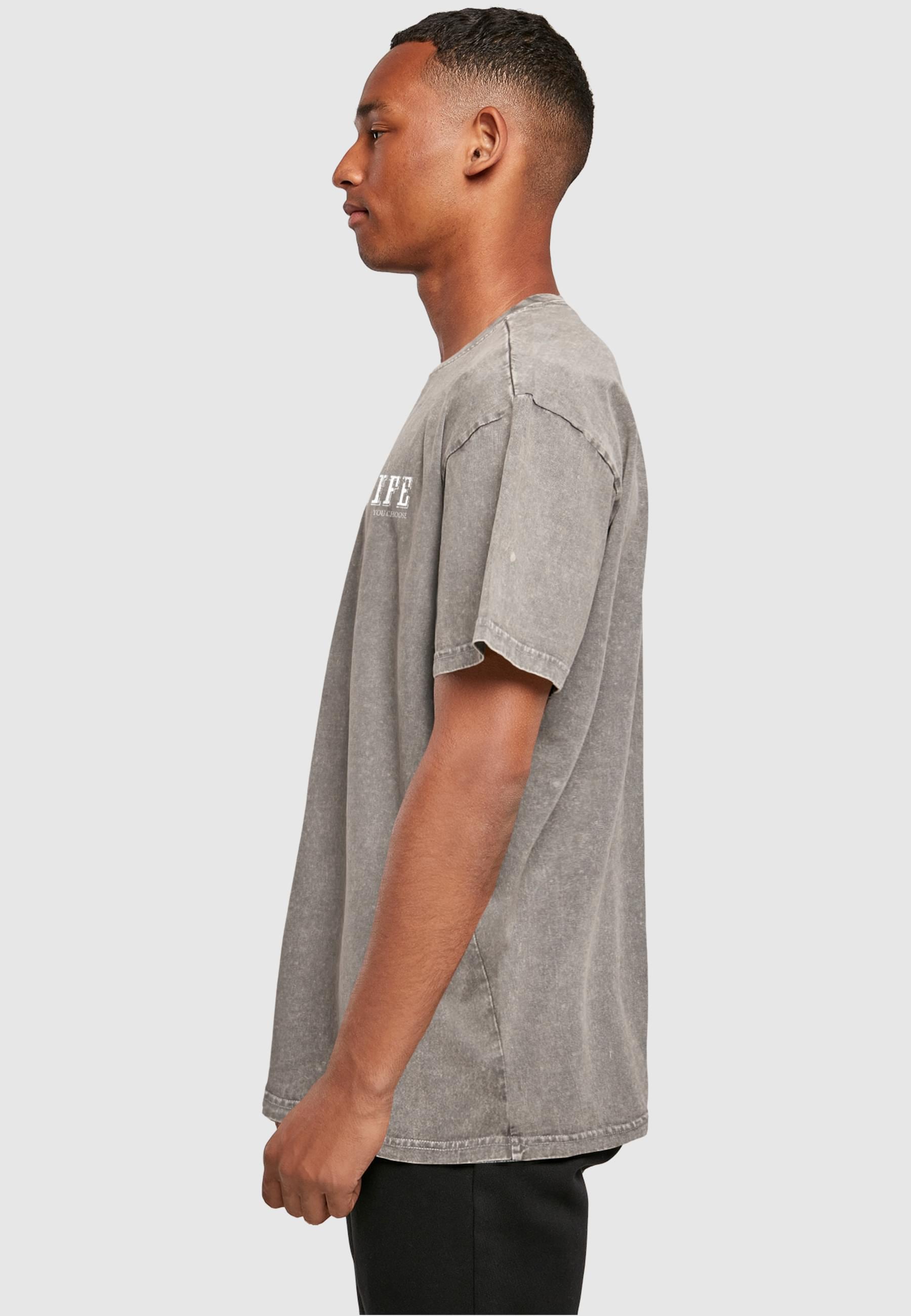 Merchcode T-Shirt »Merchcode Herren Life Acid Washed Oversized Tee«