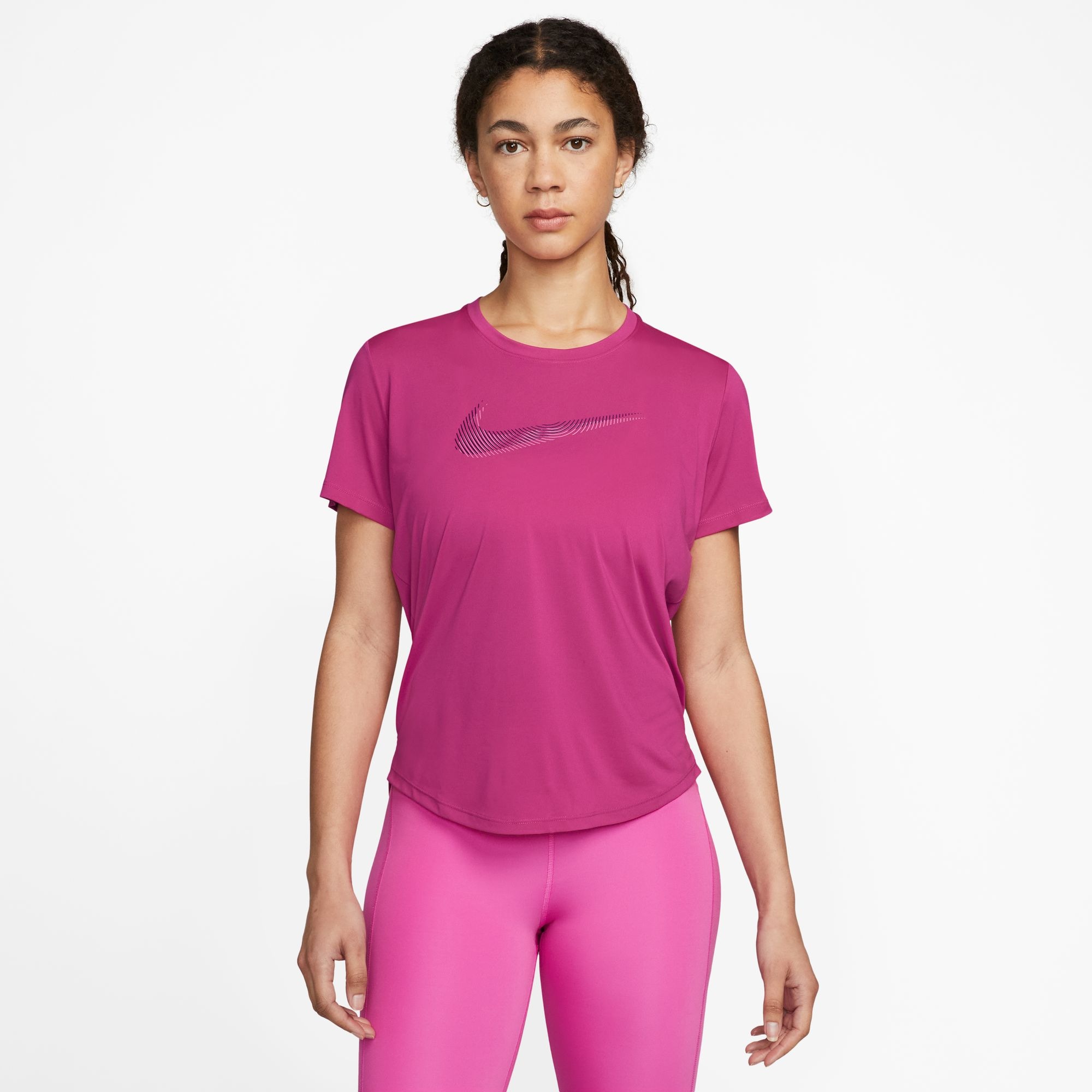 Nike Laufshirt "DRI-FIT SWOOSH WOMENS SHORT-SLEEVE RUNNING TOP"