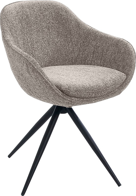 K+W Komfort & Wohnen Drehstuhl "ZOOM" () 4-Fuß Drehstuhl mit Gestell aus Me günstig online kaufen