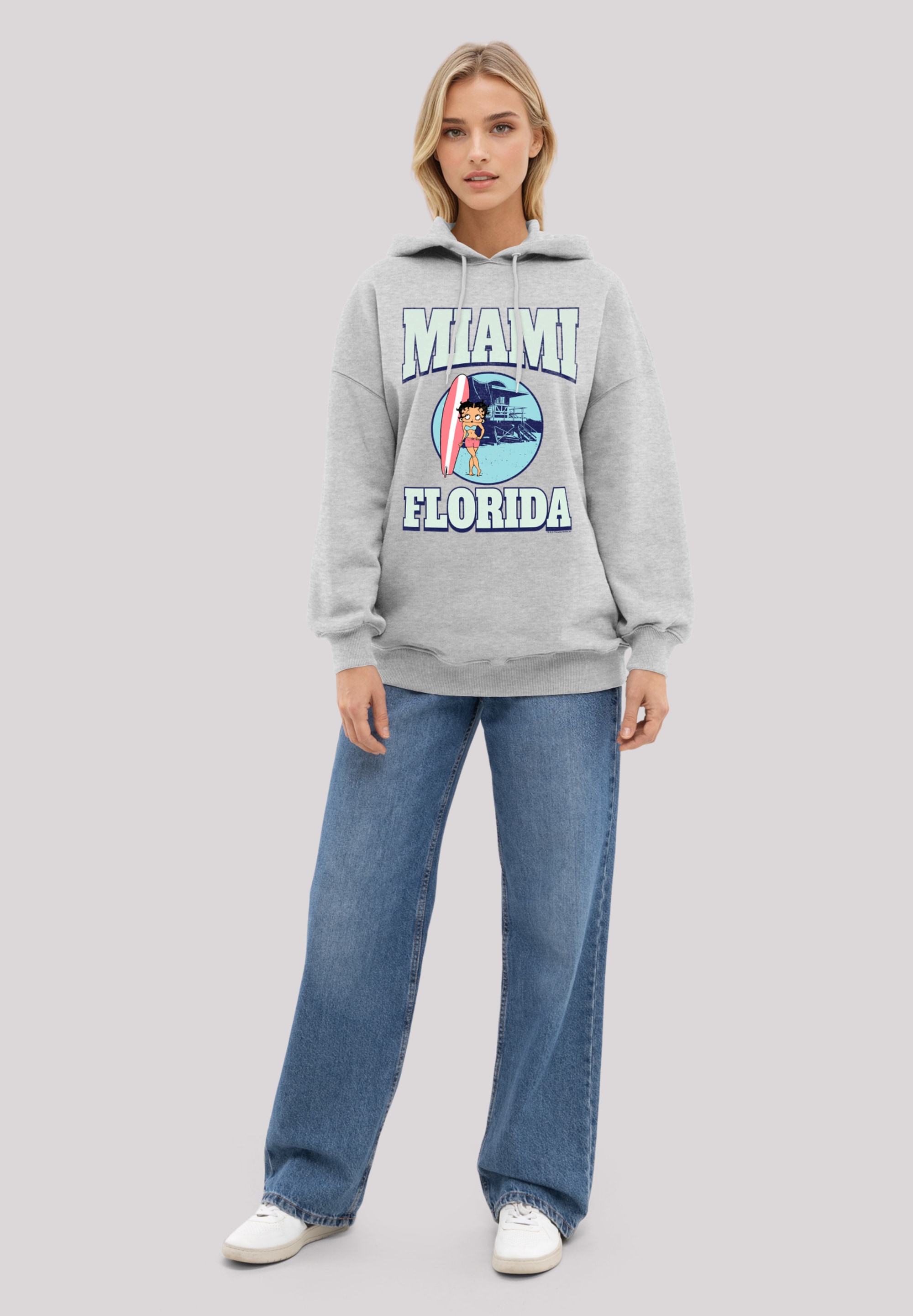 F4NT4STIC Kapuzenpullover »Betty Boop Miami Florida Surf Scene«, Premium Qualität