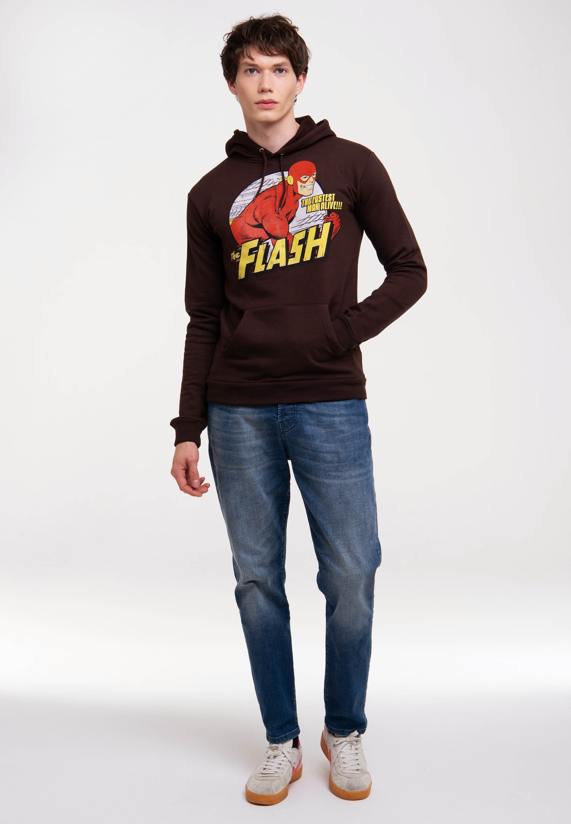 LOGOSHIRT Kapuzensweatshirt "DC Comics - Flash, Fastest Man Alive", mit liz günstig online kaufen