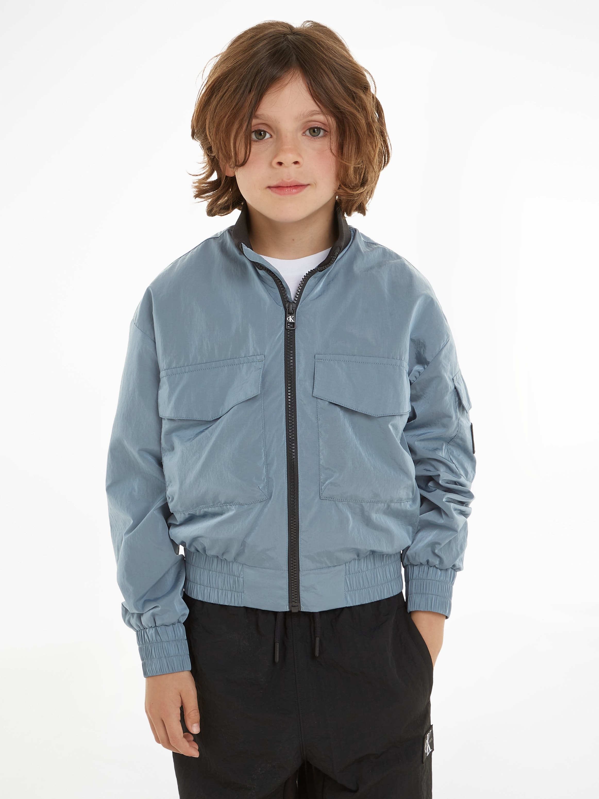 Calvin Klein Jeans Bomberjacke »STRUCTURED NYLON ZIPPED BOMBER«, für Kinder bis 16 Jahre