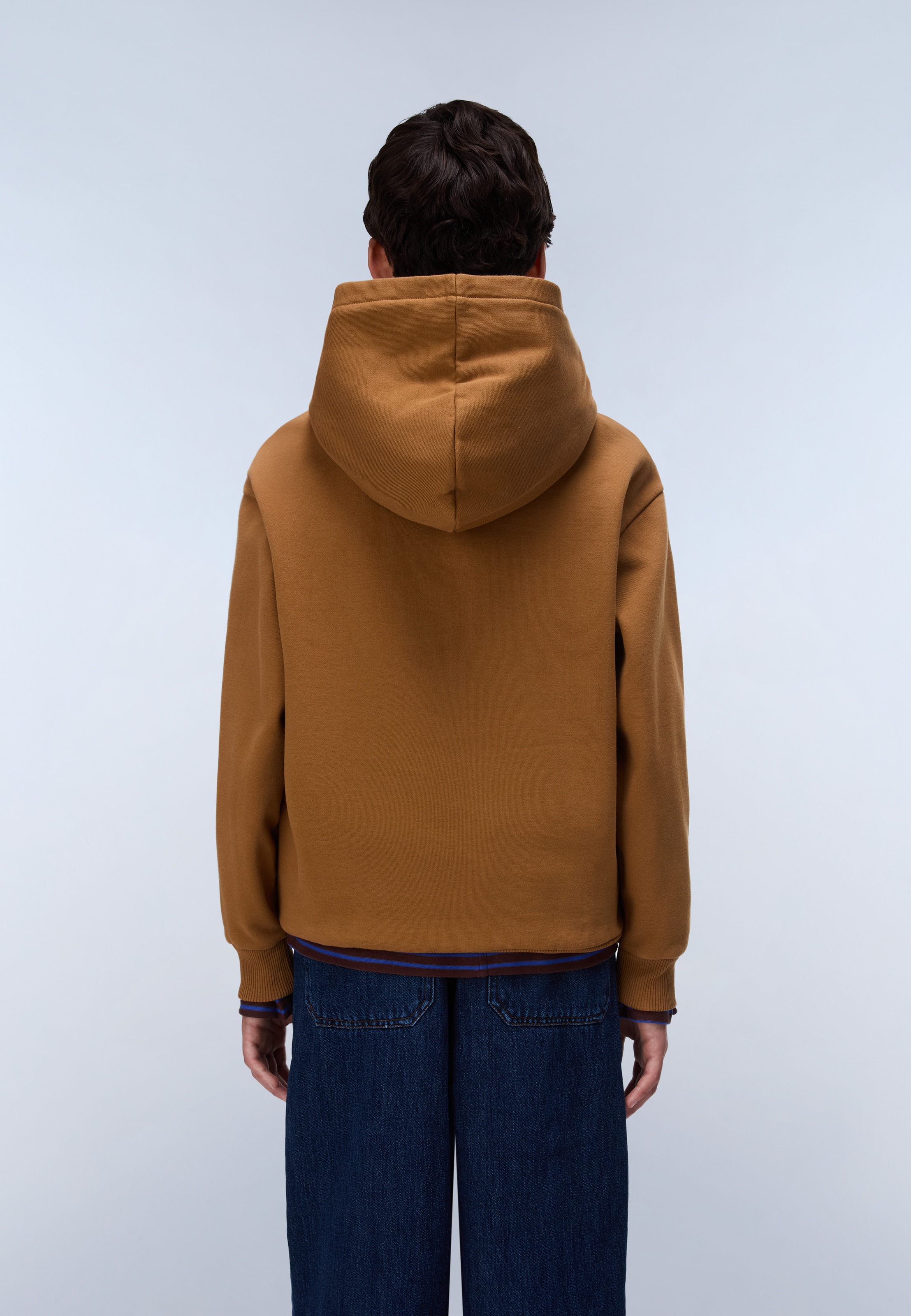 Napapijri Kapuzensweatshirt »K B-NEW BOX LOGO H W BLU MARINE«, mit Rundhalsausschnitt, aus Baumwolle und Polyester, in normaler Länge
