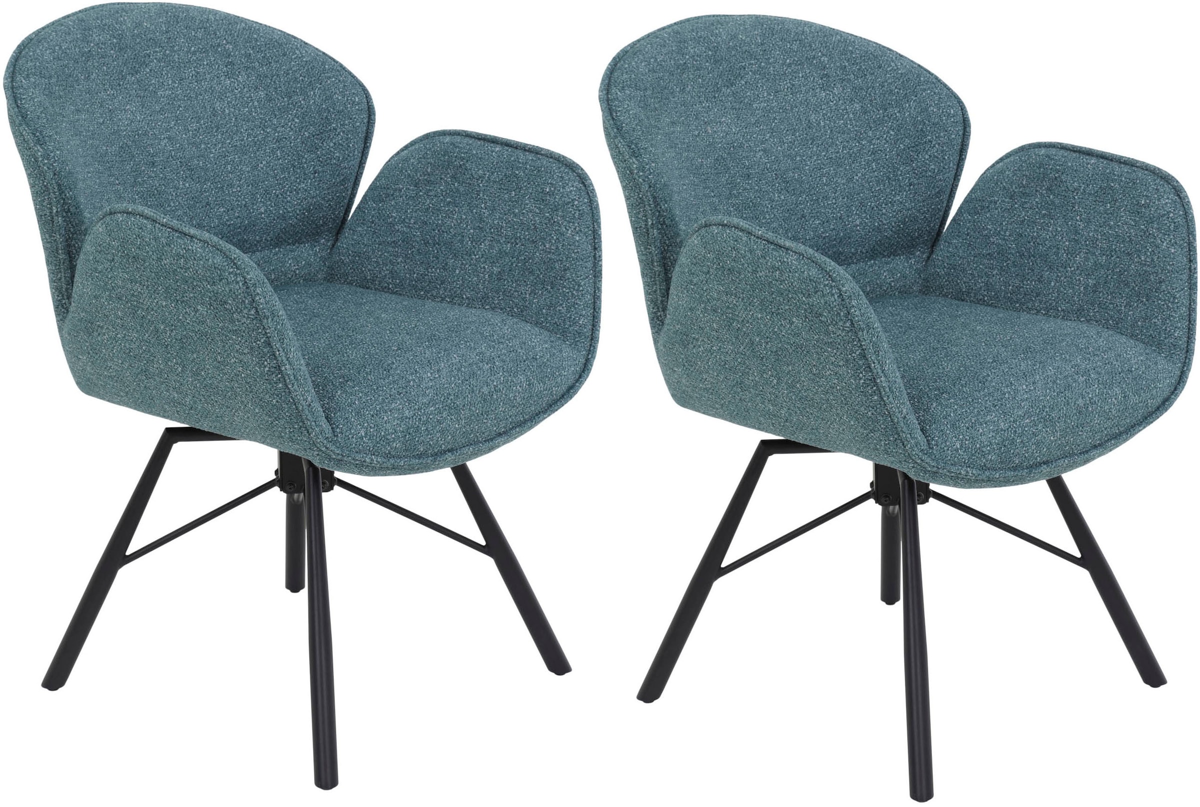 HELA 4-Fußstuhl "BRISTOL, Armlehnen Stuhl, Sessel, Esszimmerstuhl" (Set) 2 günstig online kaufen