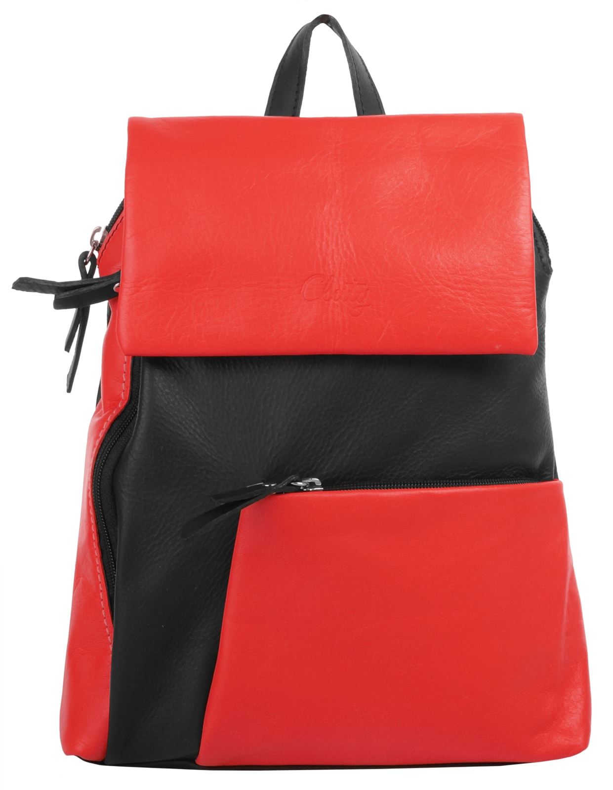 Cluty Cityrucksack, echt Leder, Made in Italy