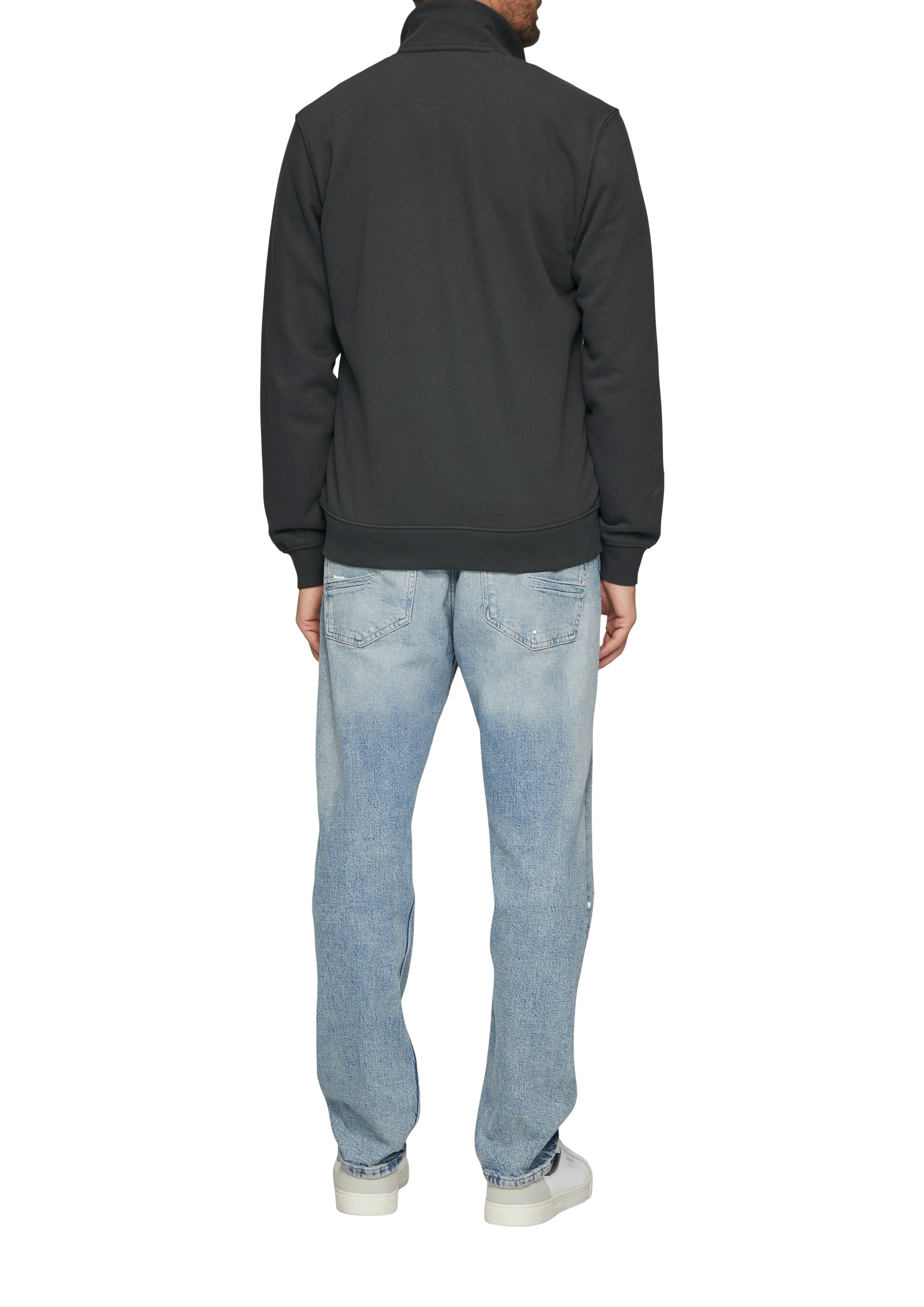 s.Oliver Men Sweatshirt Dark Grey Size M 3