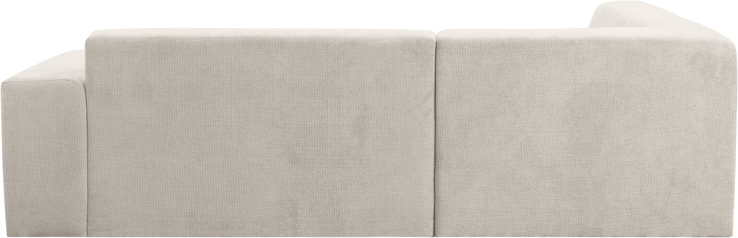 WERK2 Ecksofa »Zeus-M, tolles Sofa mit schönen Details, L-Form«, Curvy Trend Garnitur, urbane Optik, komfortable Wellenunterfederung