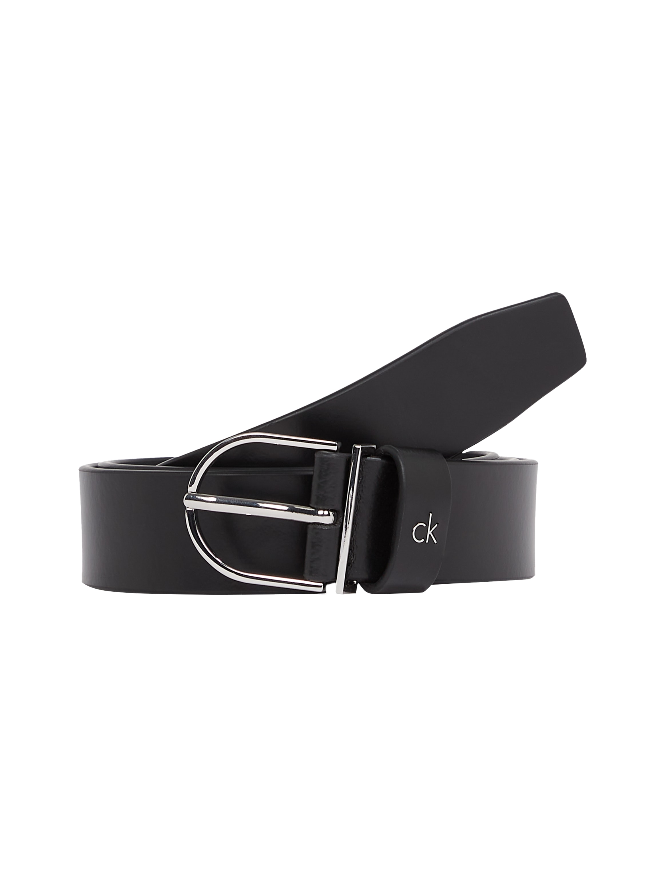 Calvin Klein Ledergürtel "CK METAL LOOP RND BUCKLE 3.0", Logoschriftzug, Ei günstig online kaufen