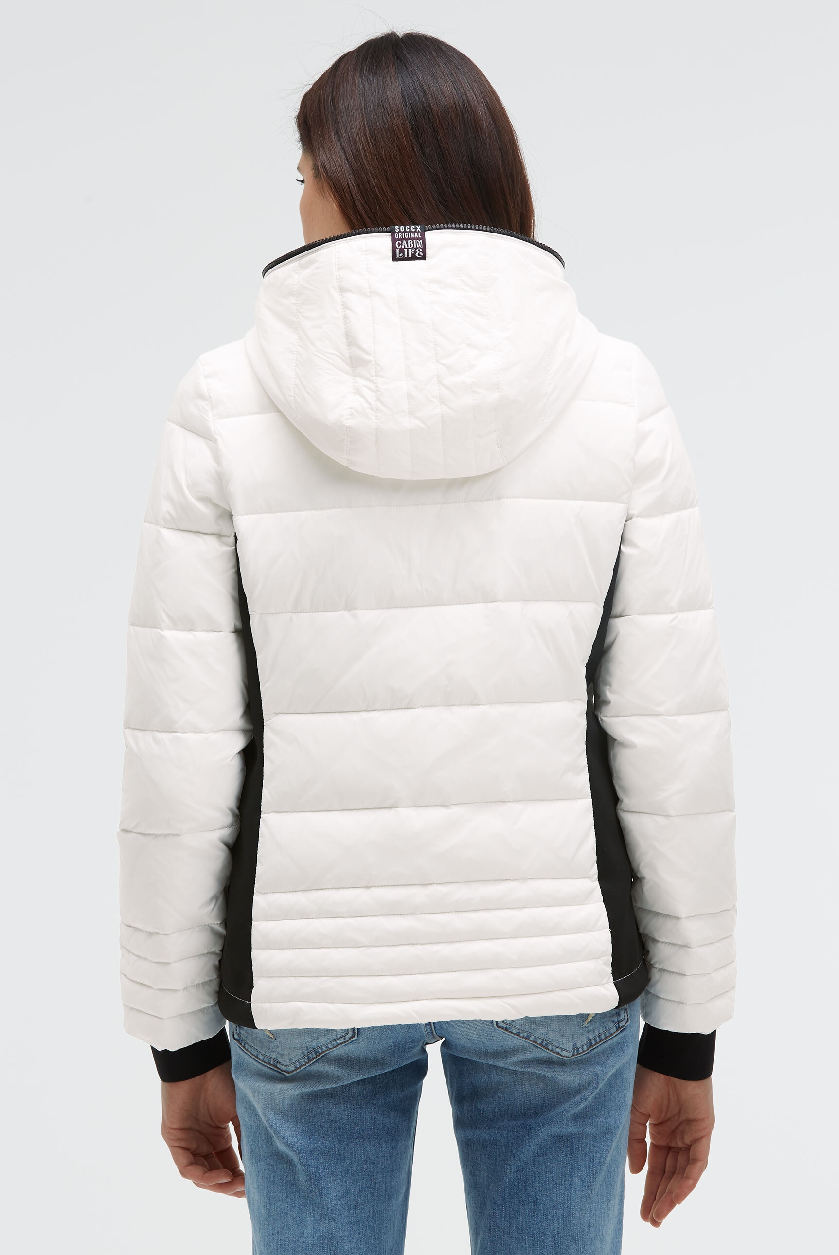 SOCCX Winterjacke mit Kapuze mit Windbreaker-Bündchen