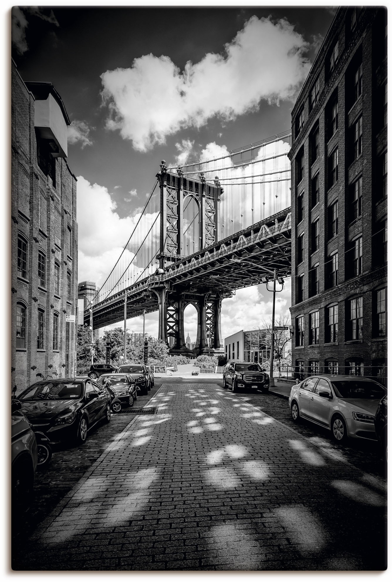 Artland Wandbild »Manhattan Bridge als BAUR Alubild, York«, in New in Leinwandbild, | bestellen versch. Größen Wandaufkleber Poster New York, oder St.), (1 Brooklyn