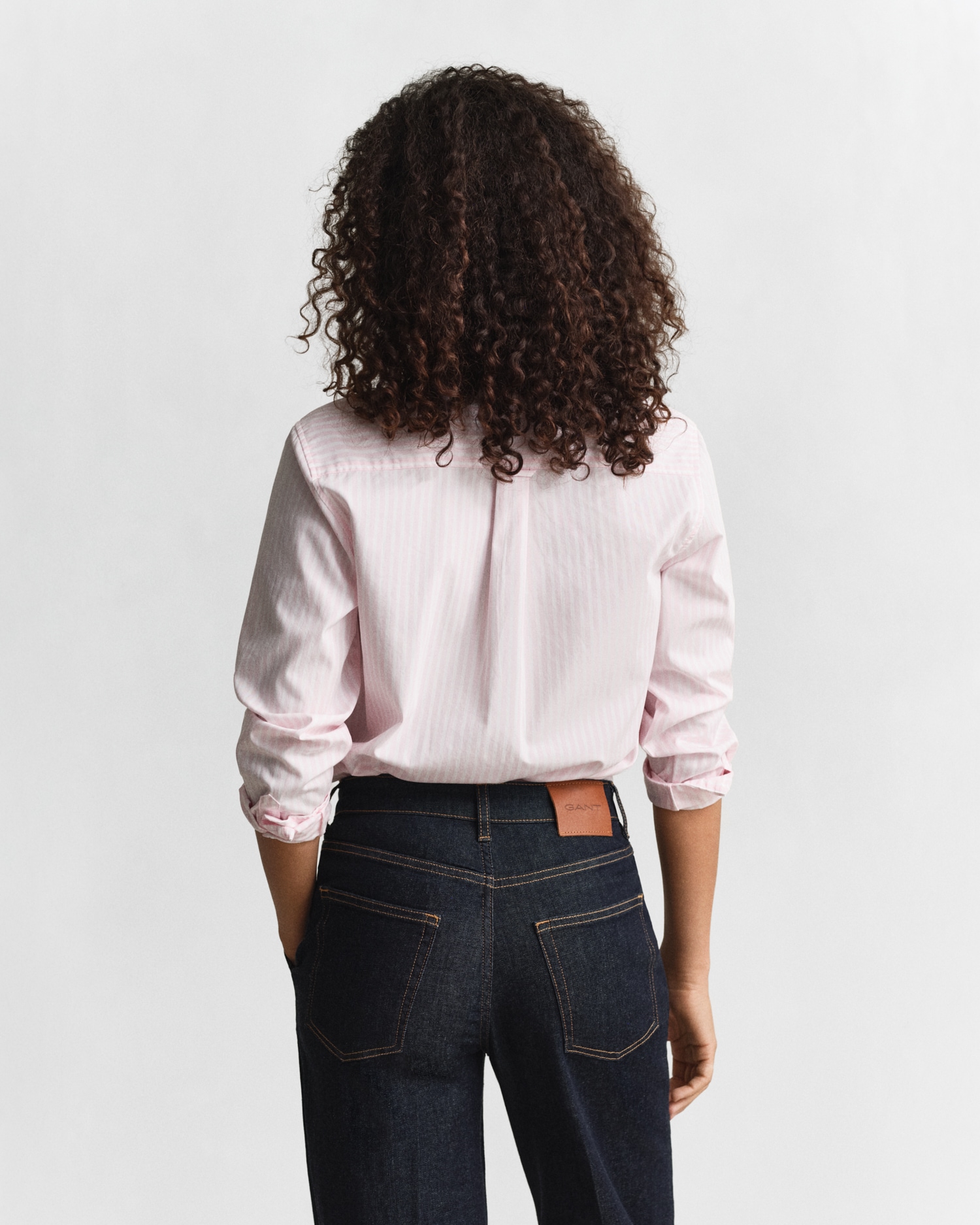 Gant Hemdbluse »REG POPLIN STRIPED SHIRT«, mit einer kleinen Logostickerei auf der Brust