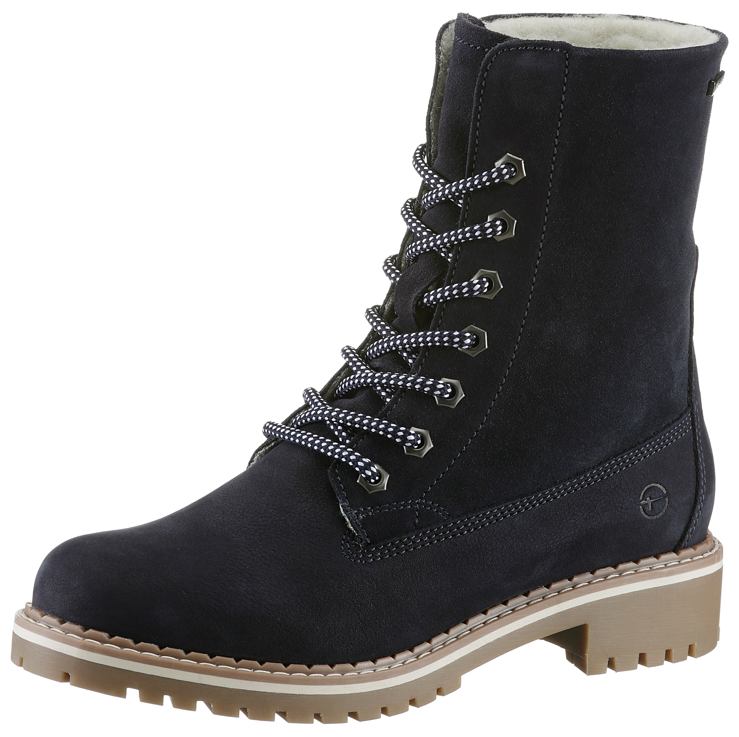 Winterboots, Blockabsatz, Winterstiefelette, Schnürboots mit DUO-TEX-Ausstattung