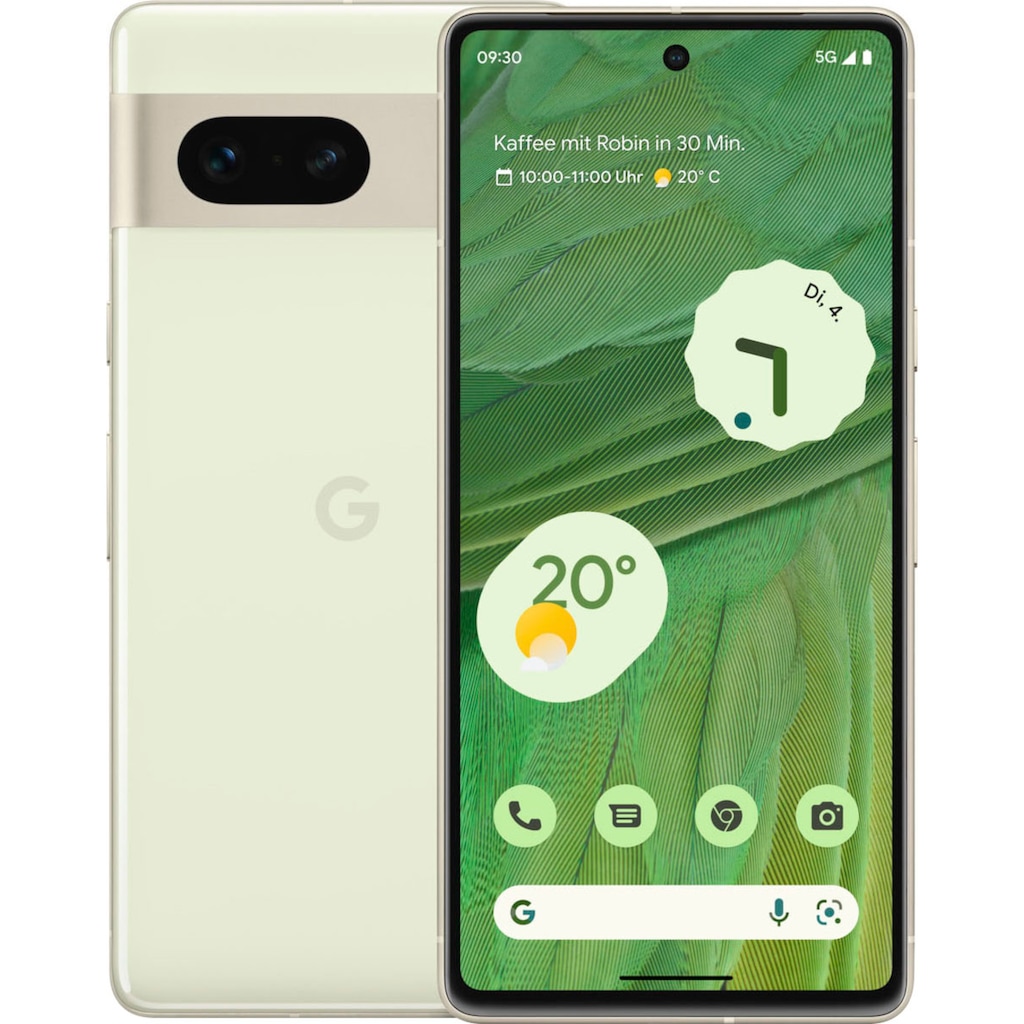 Google Smartphone »Pixel 7«, Lemongrass, 16,05 cm/6,3 Zoll, 256 GB Speicherplatz, 50 MP Kamera