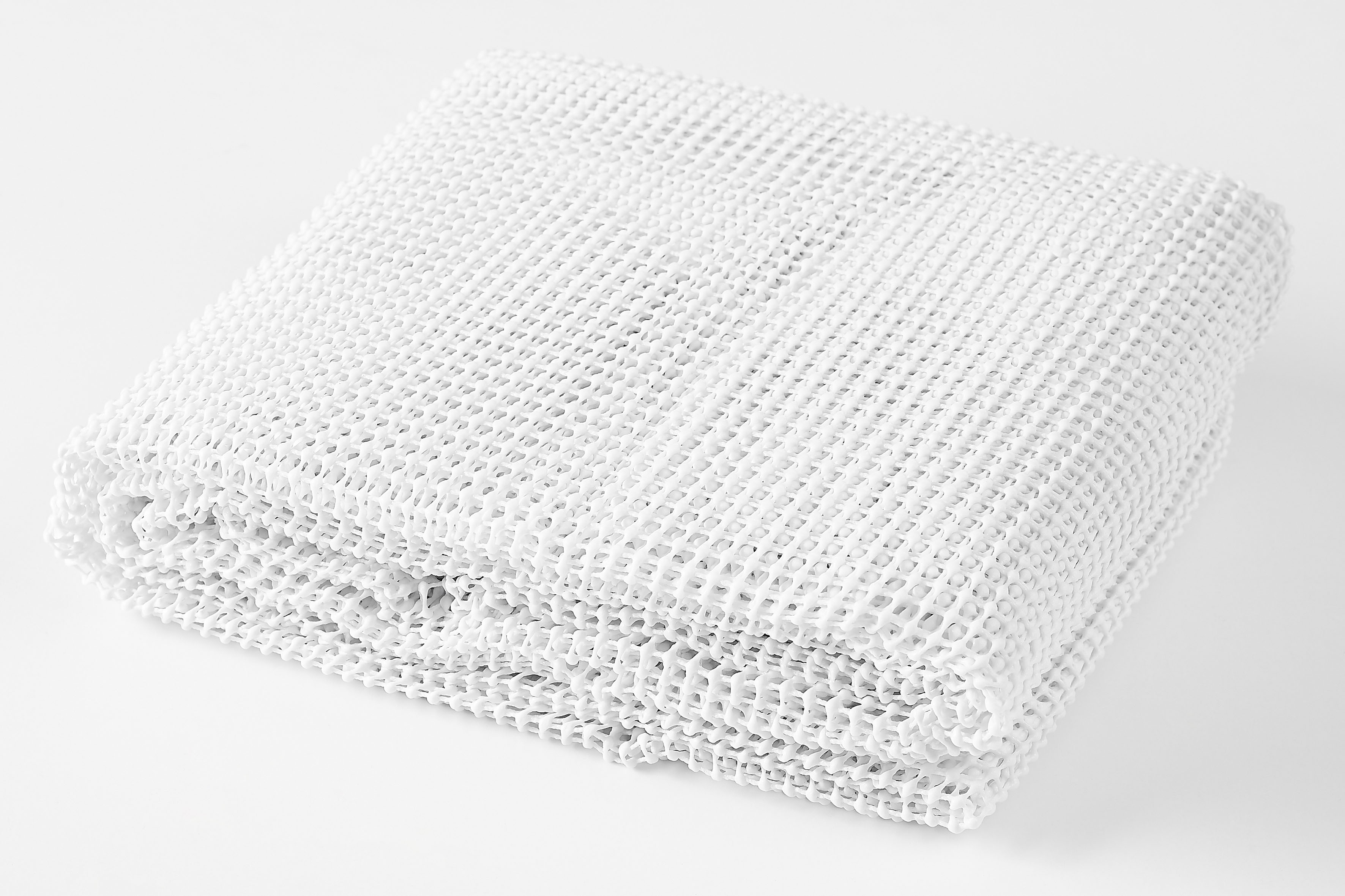 Antirutsch Teppichunterlage ANDIAMO, B:60cm H:2mm L:120cm, weiß, Kunstfaser, Teppichunterlagen, "Teppich Stopp", Gitter-Rutschunterlage, individuell