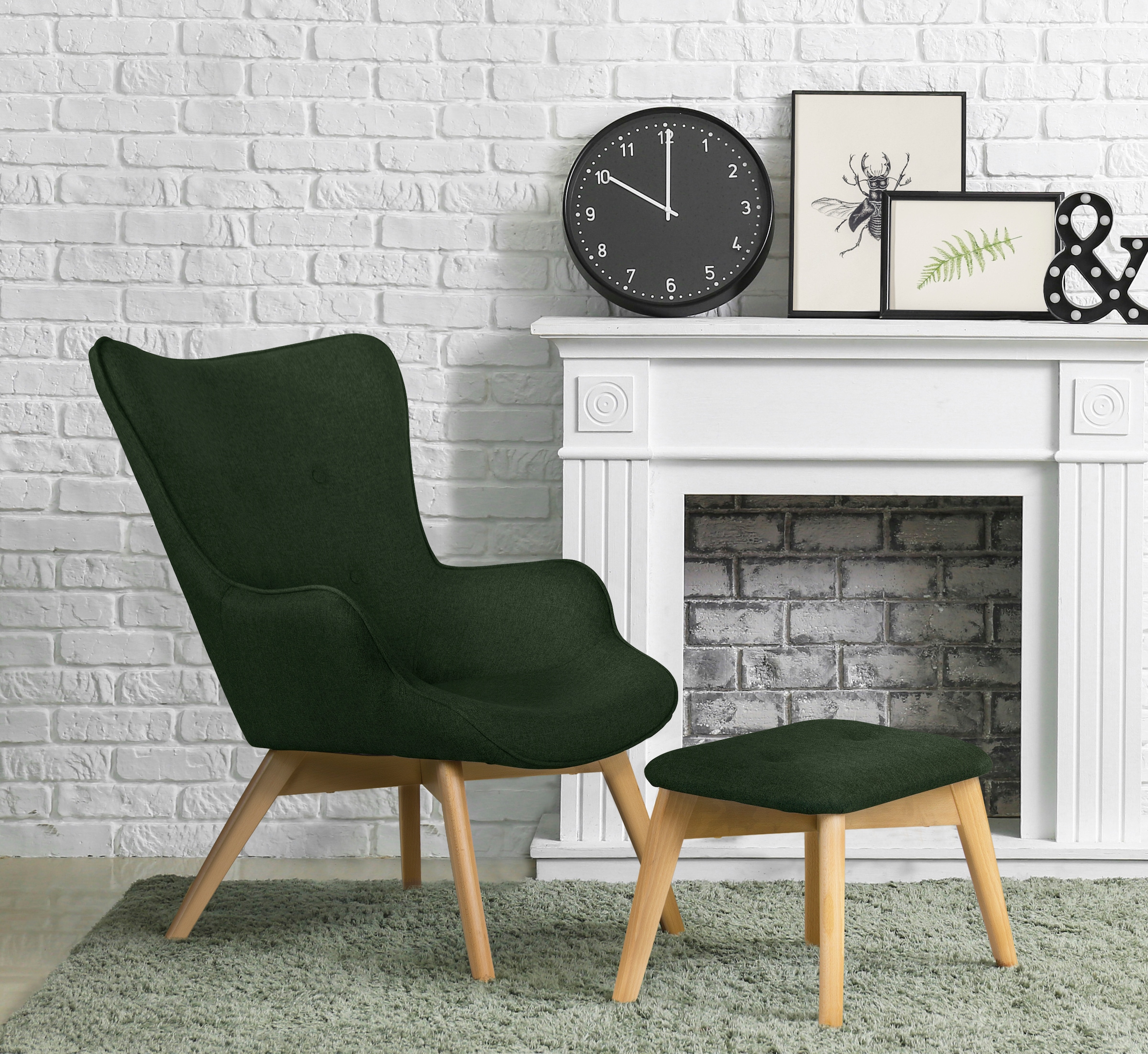 Home affaire Sessel "Nicko" wahlweise mit und ohne Hocker günstig online kaufen