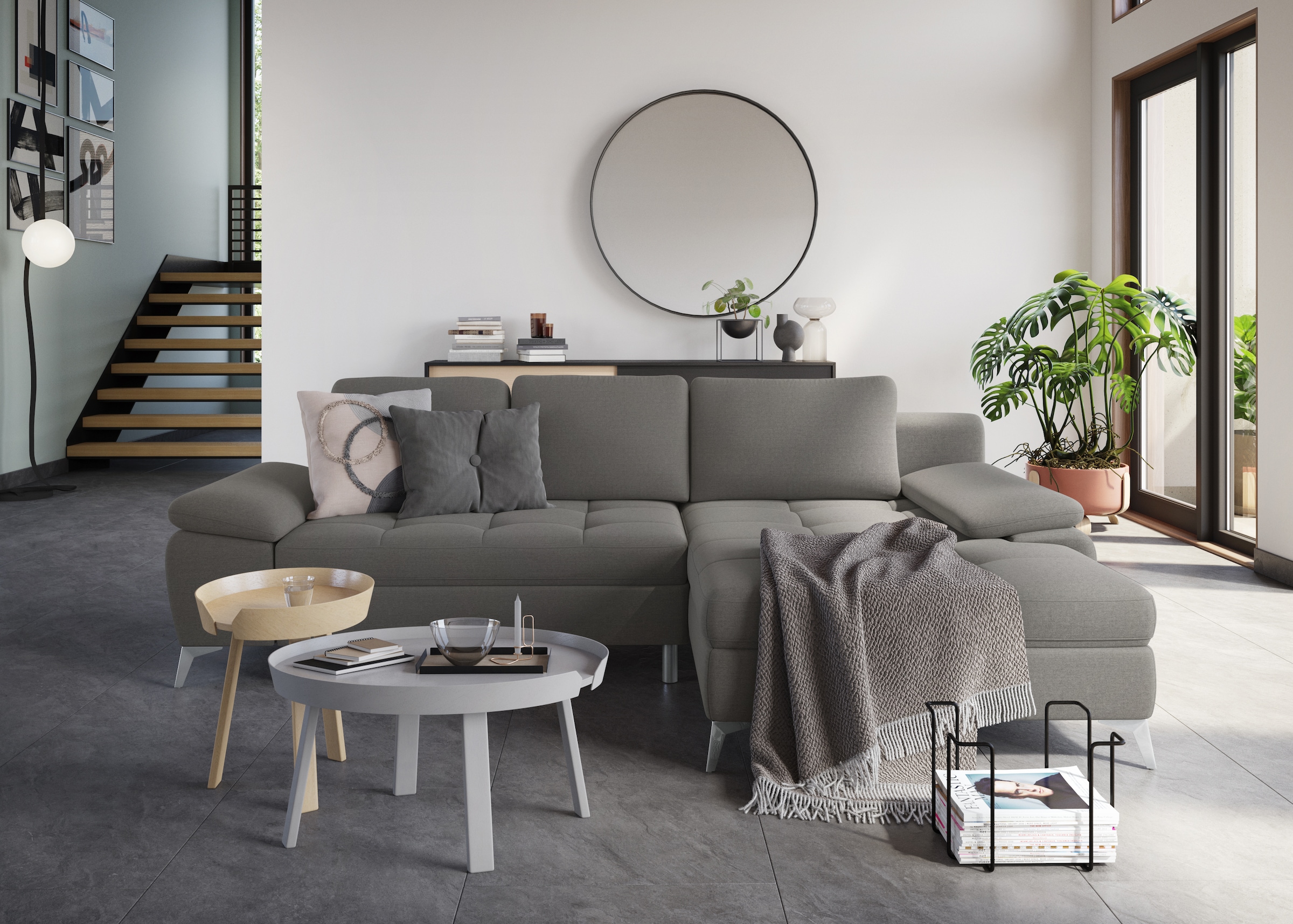 sit&more Ecksofa "Latigo L-Form" mit Recamiere, wahlweise mit Bettfunktion günstig online kaufen