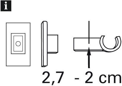 Thumbnail - GARDINIA Träger "für Caféhausstange Ø 12 mm" Serie Caféhausstange California Ø 10/12 mm