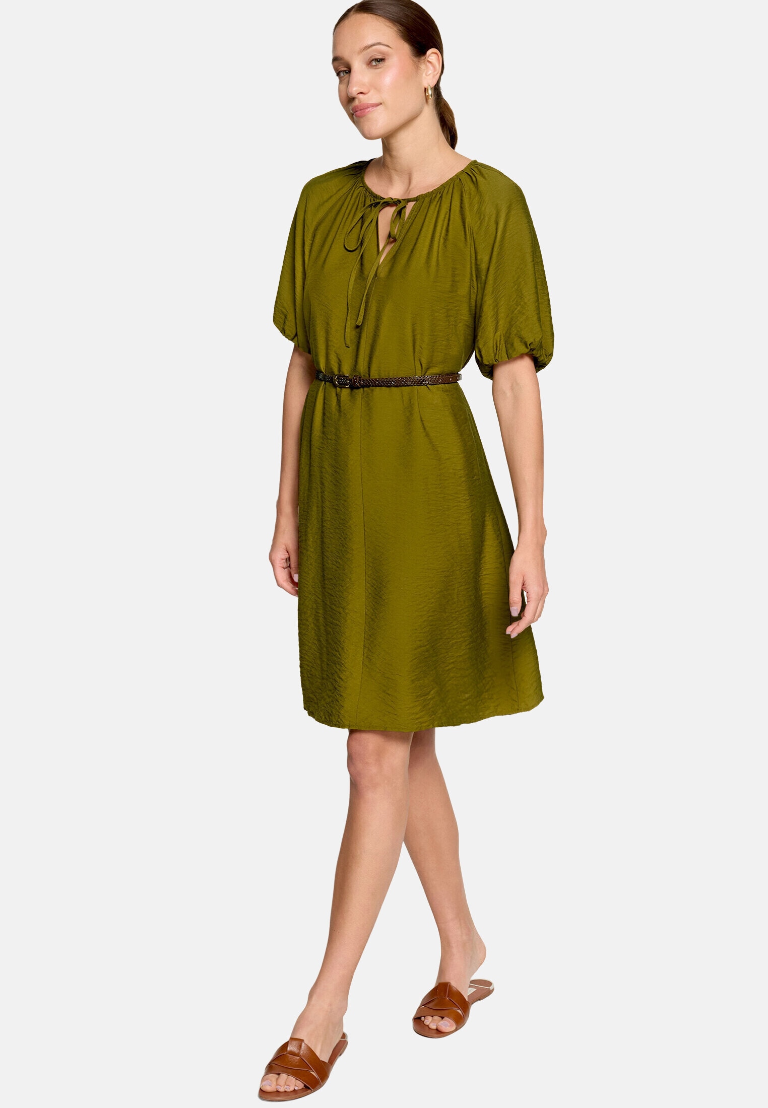 Zero Druckkleid »Damen mit Gürtel« Material