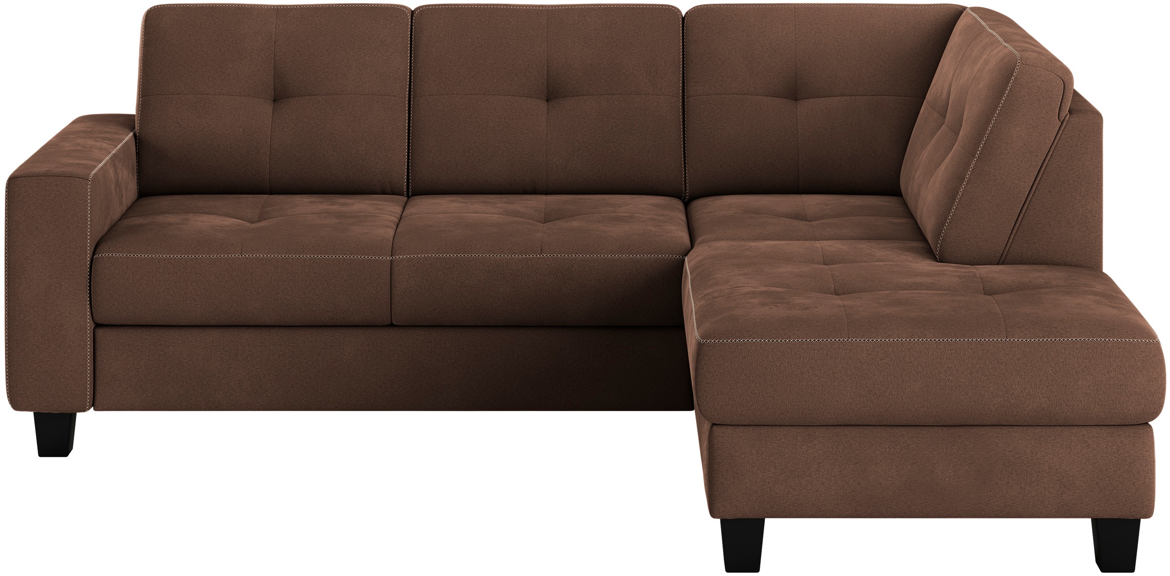 Places of Style Ecksofa "Varese", Kreuznaht in beige günstig online kaufen