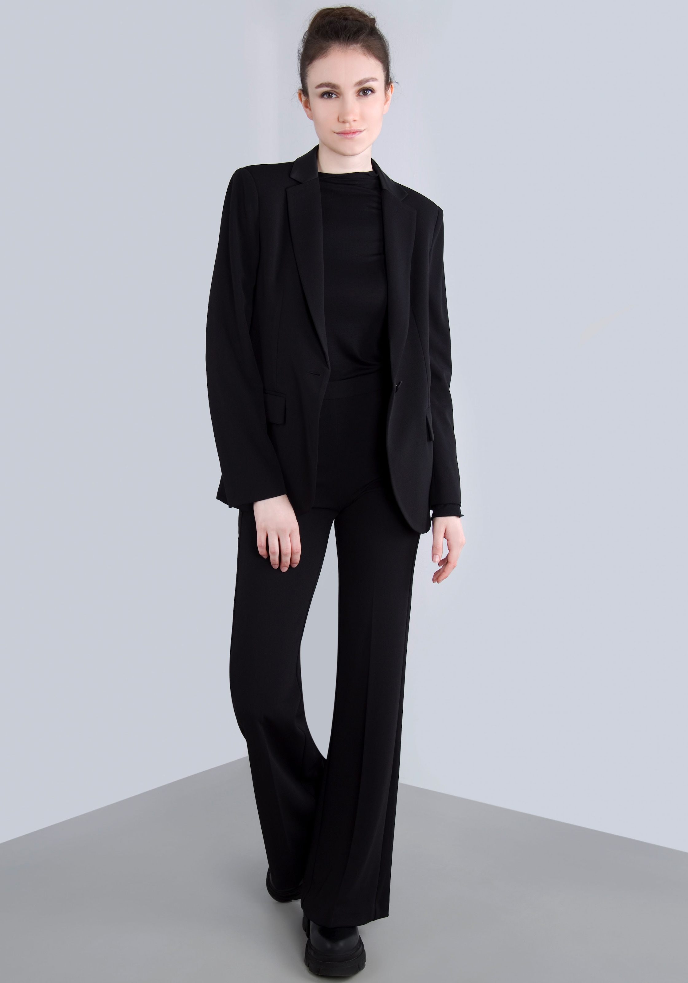 IMPERIAL Longblazer, mit Satindetails und Stretch