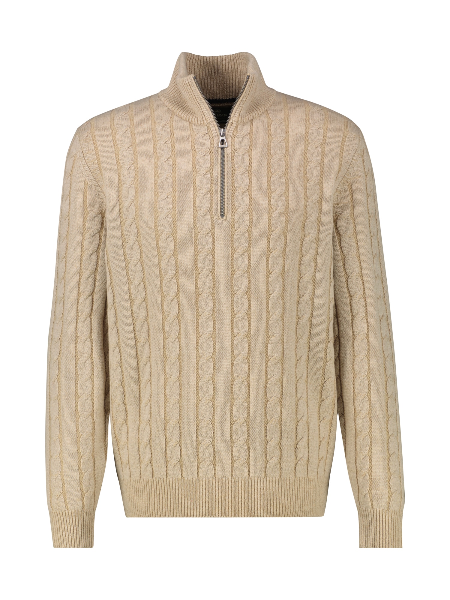 LERROS Strickpullover »LERROS Troyer mit Zopfmuster - Klassik trifft Coolness«