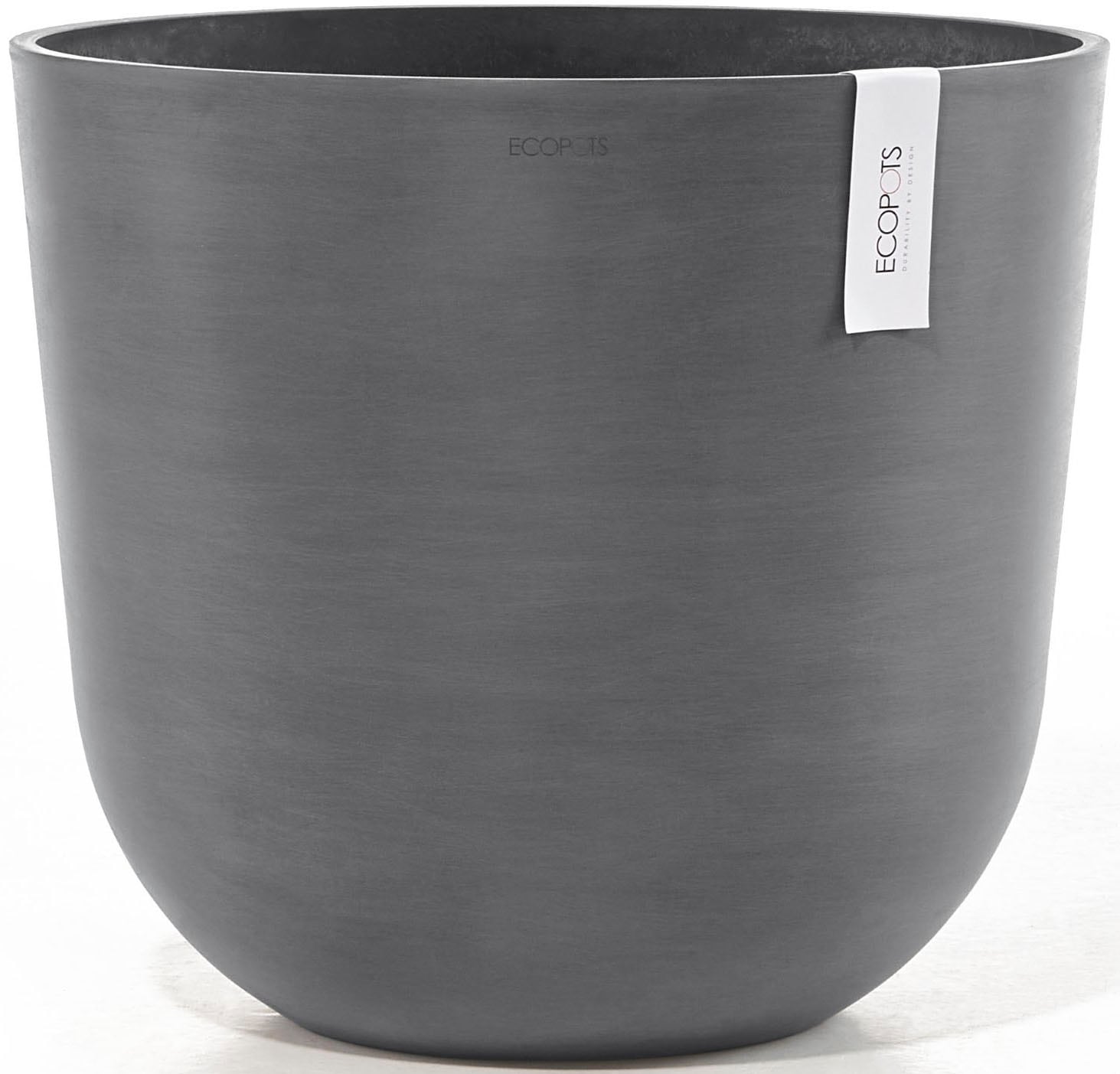ECOPOTS Blumentopf »Oslo 45 + Wassersystem Grau« für innen und außen: frostsicher, bruchsicher und lichtbeständig