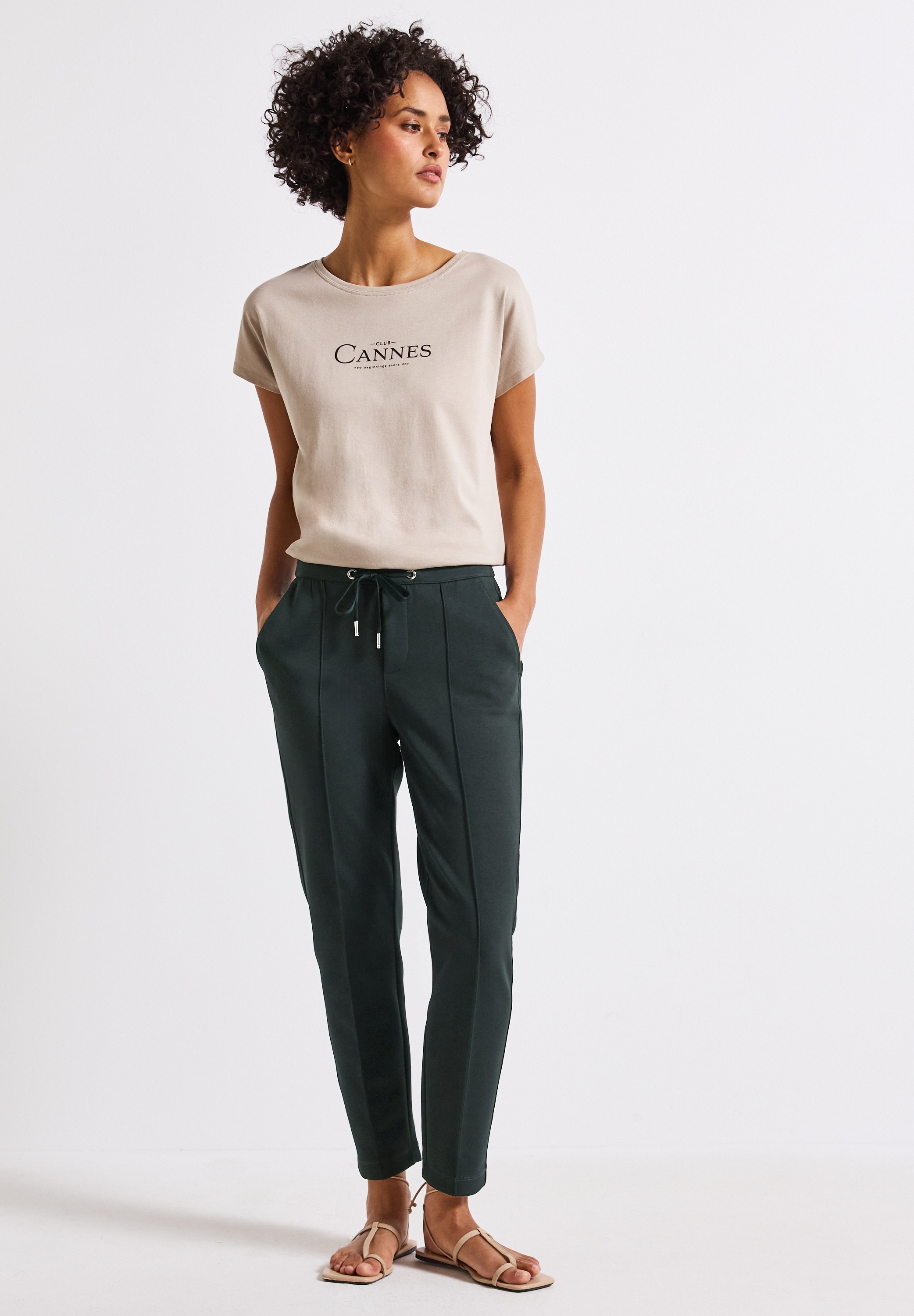 STREET ONE Jogger Pants, Middle Waist